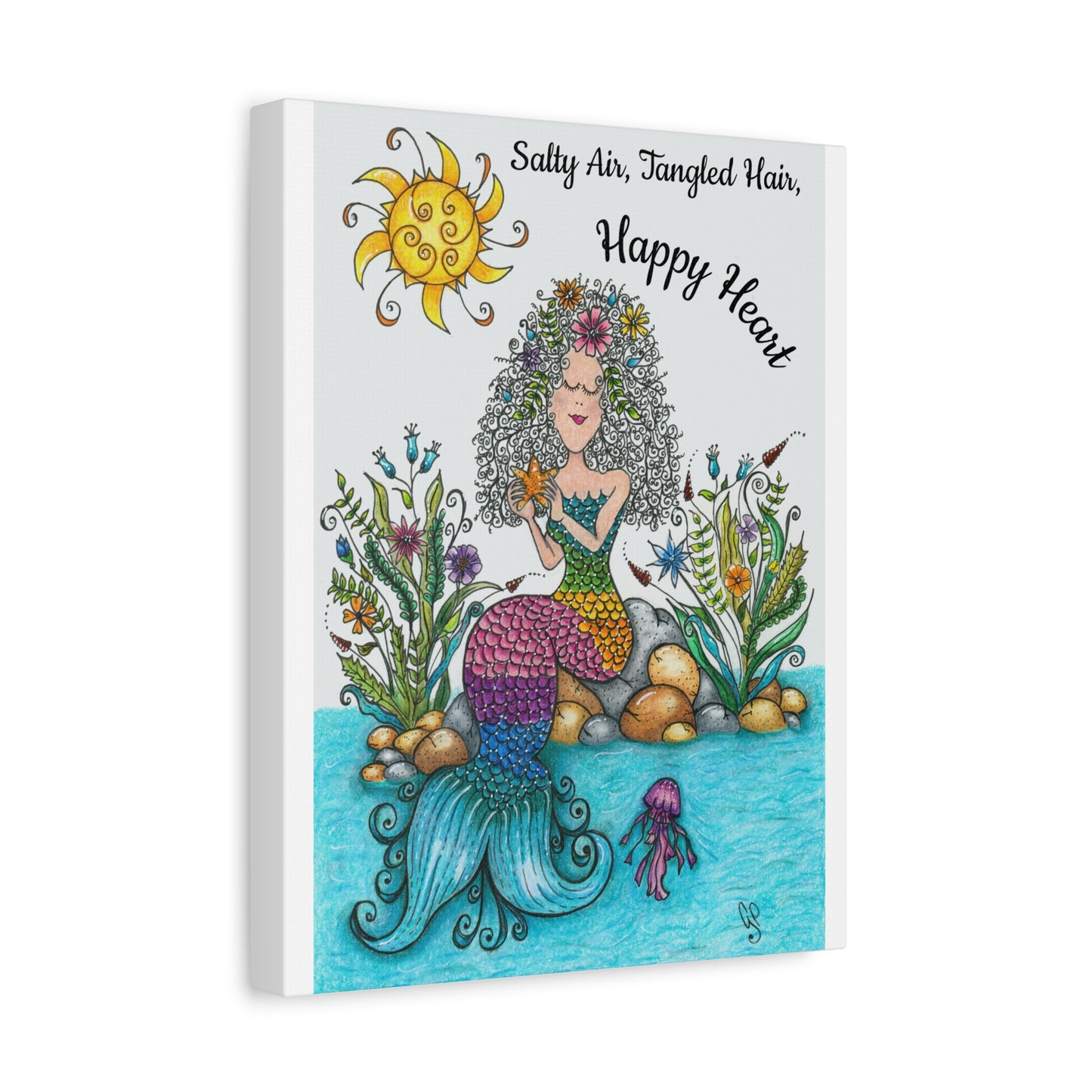 Mermaid Matte Canvas, Stretched, 1.25"