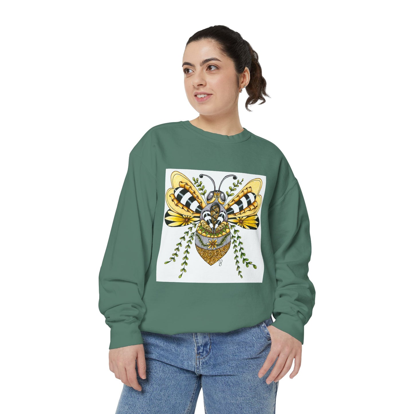 Queen Bee Garment-Dyed Sweatshirt