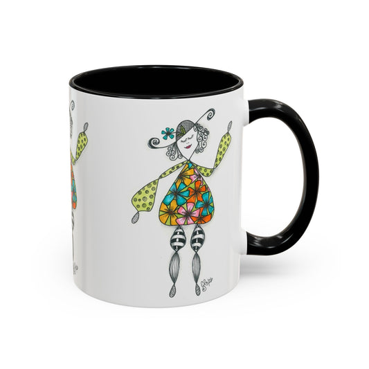 Carefree and Fancy Coffee Mug (11, 15oz)