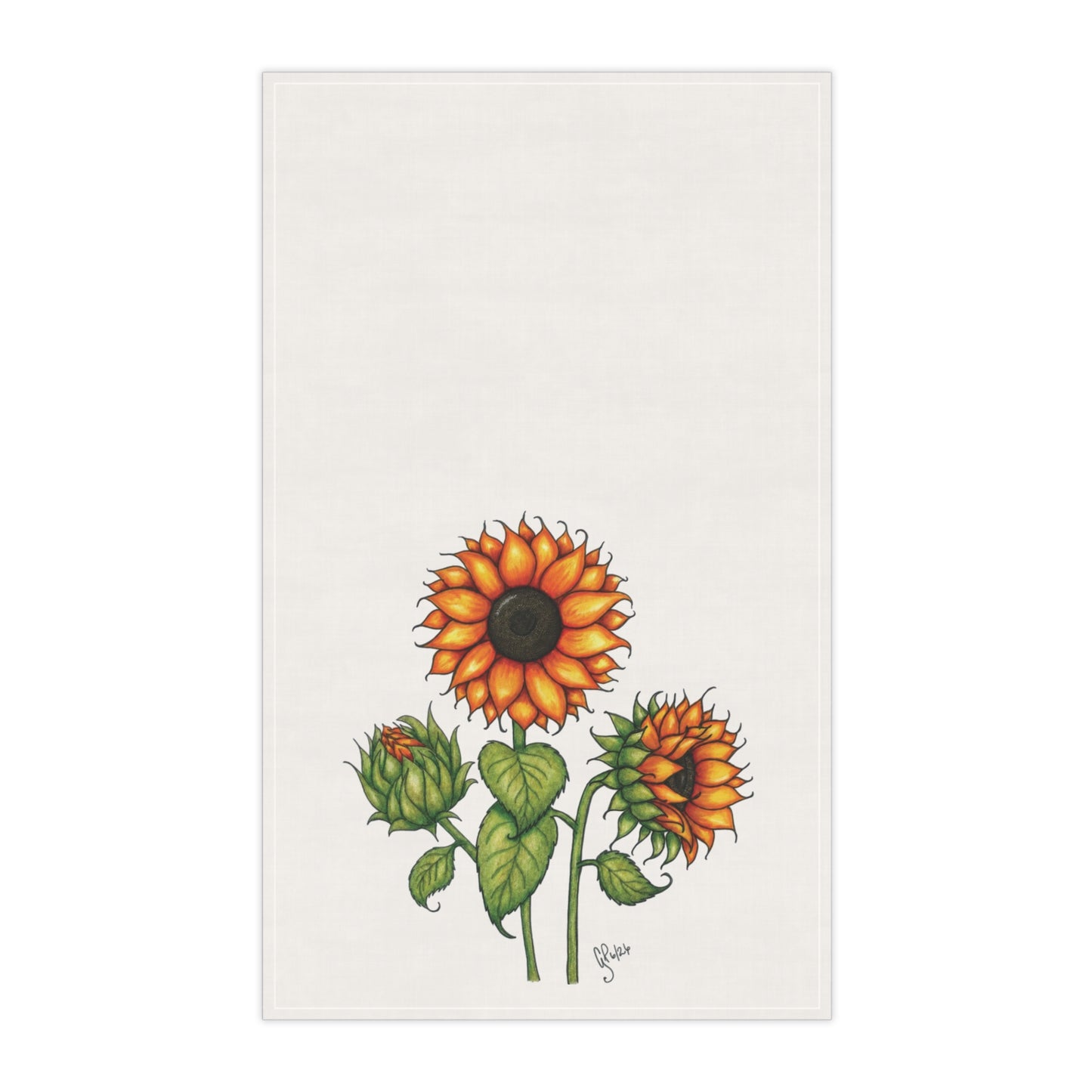 Something About Sunflowers Tea Towels (cotton, poly)