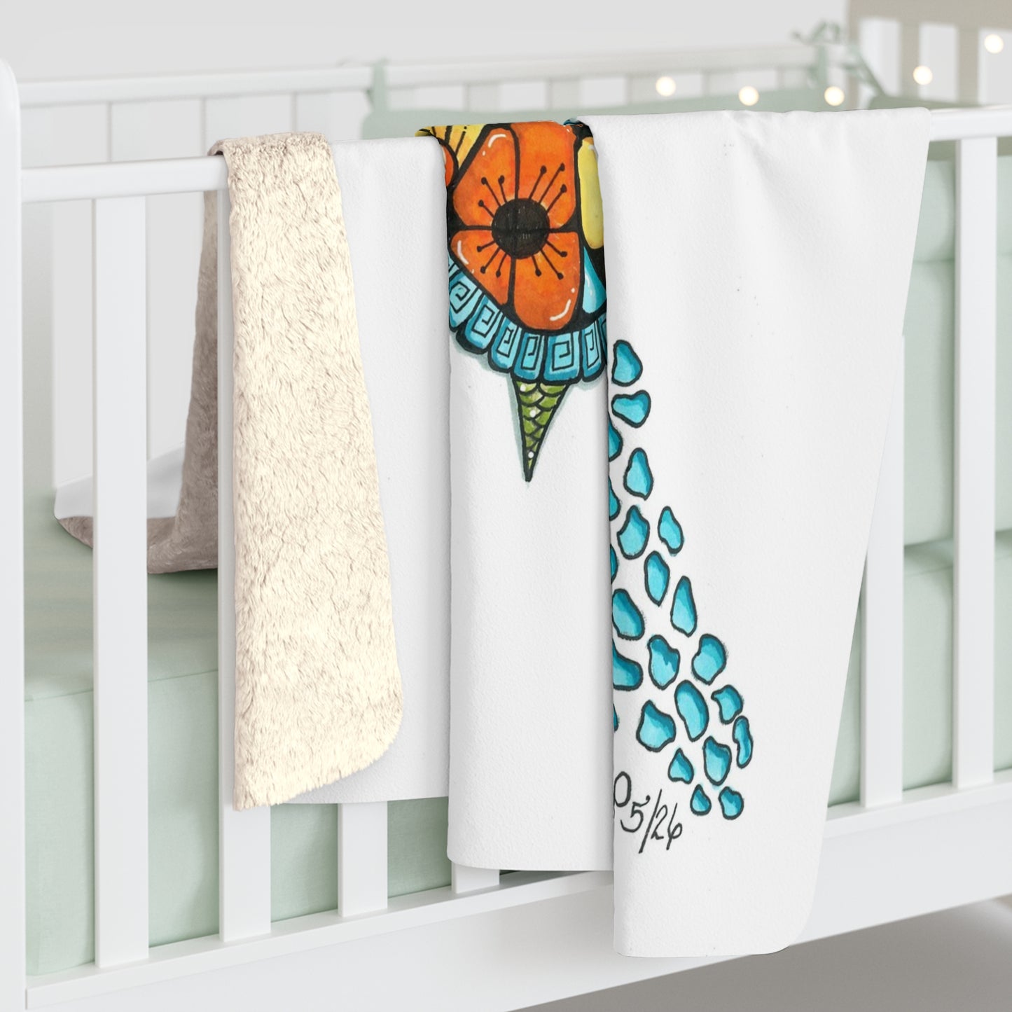 Sea Turtle Sherpa Fleece Blanket