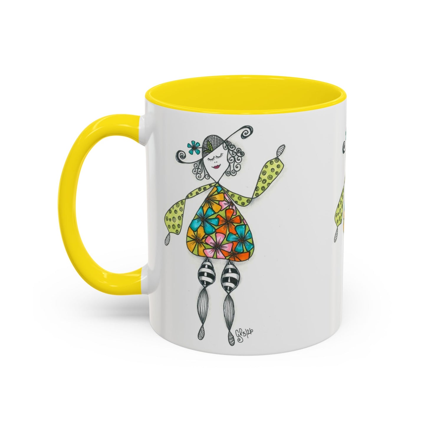 Carefree and Fancy Coffee Mug (11, 15oz)