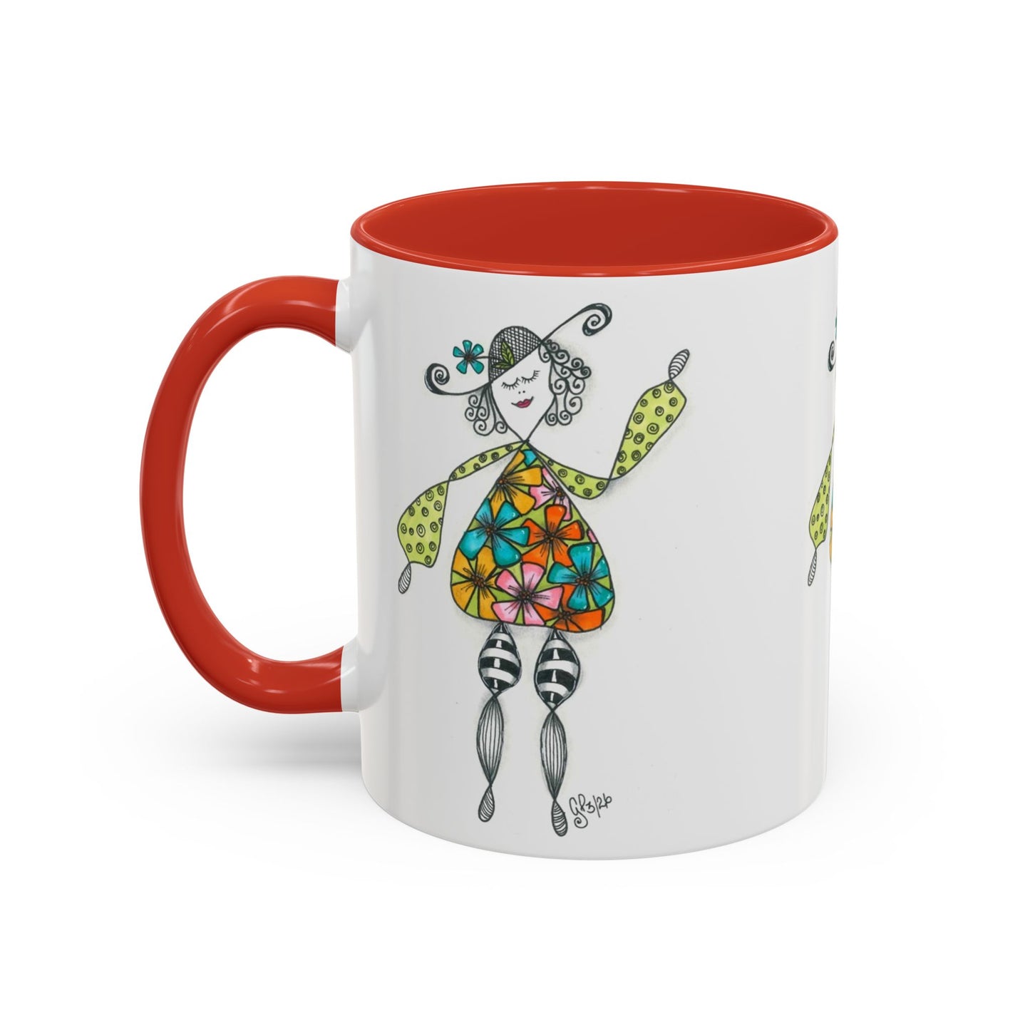 Carefree and Fancy Coffee Mug (11, 15oz)