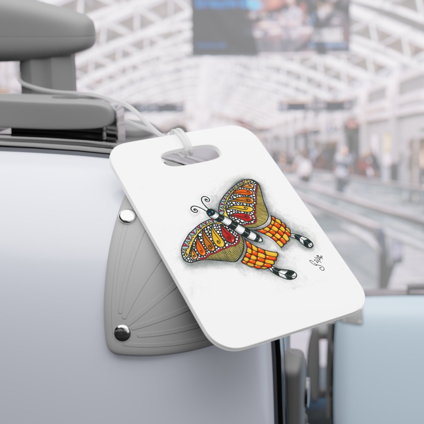Butterfly Luggage Tag