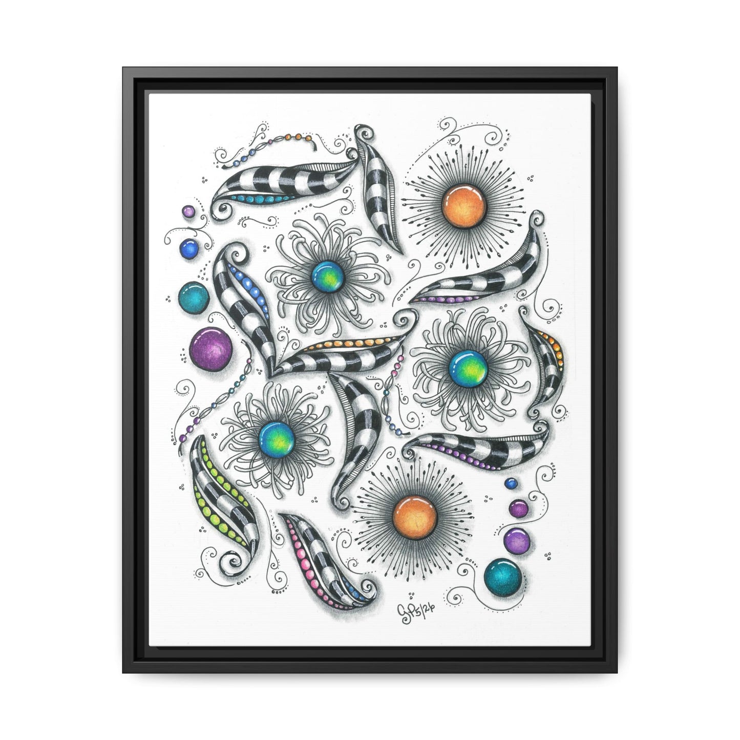 A Touch of Whimsy Matte Canvas, Framed (Multi-color)