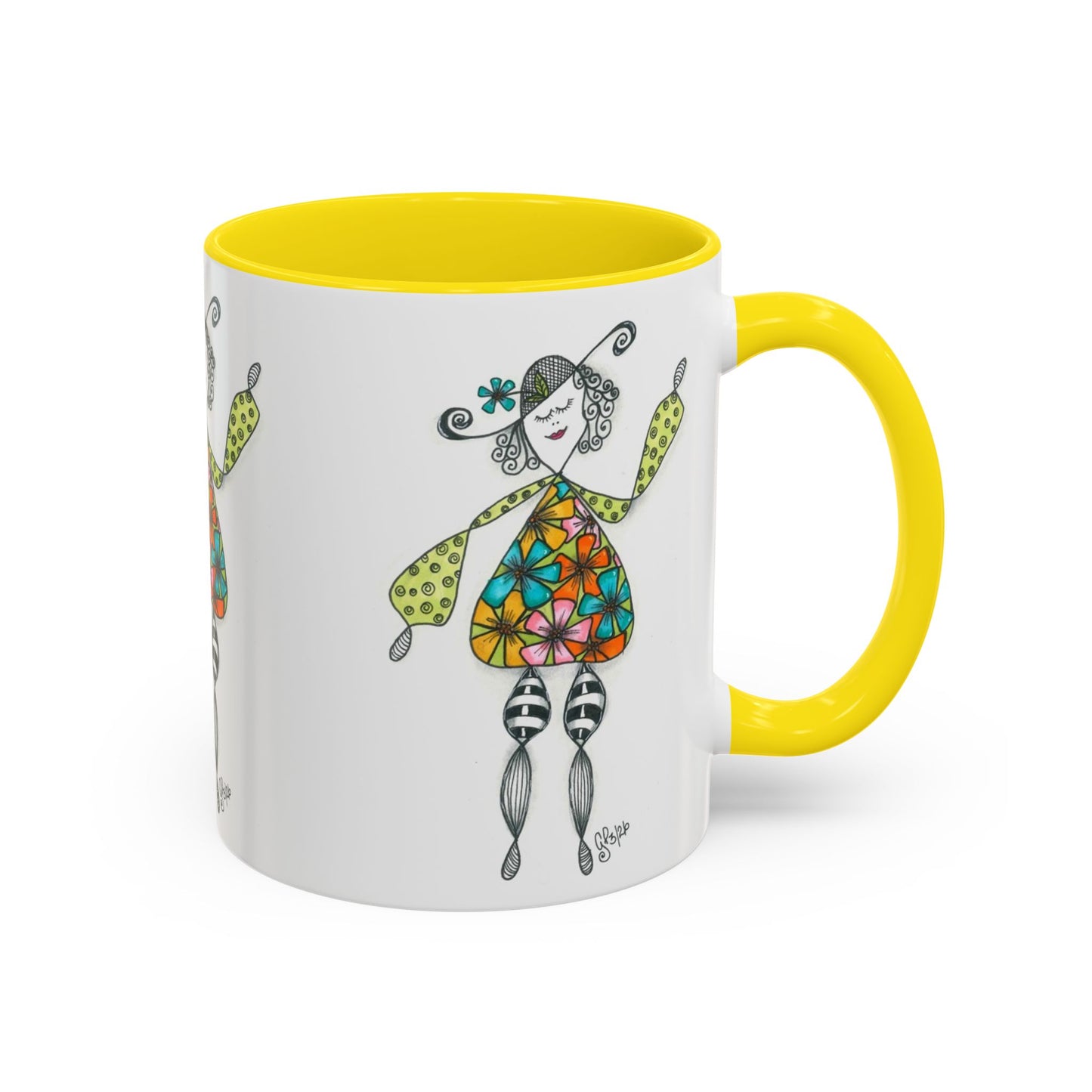 Carefree and Fancy Coffee Mug (11, 15oz)