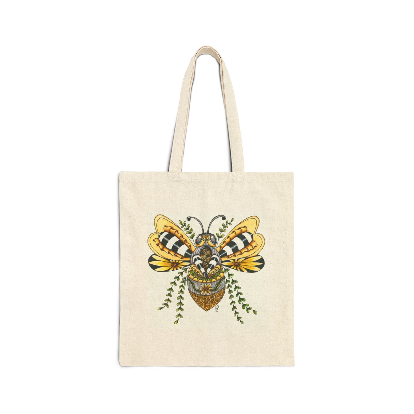 Queen Bee Cotton Canvas Tote Bag