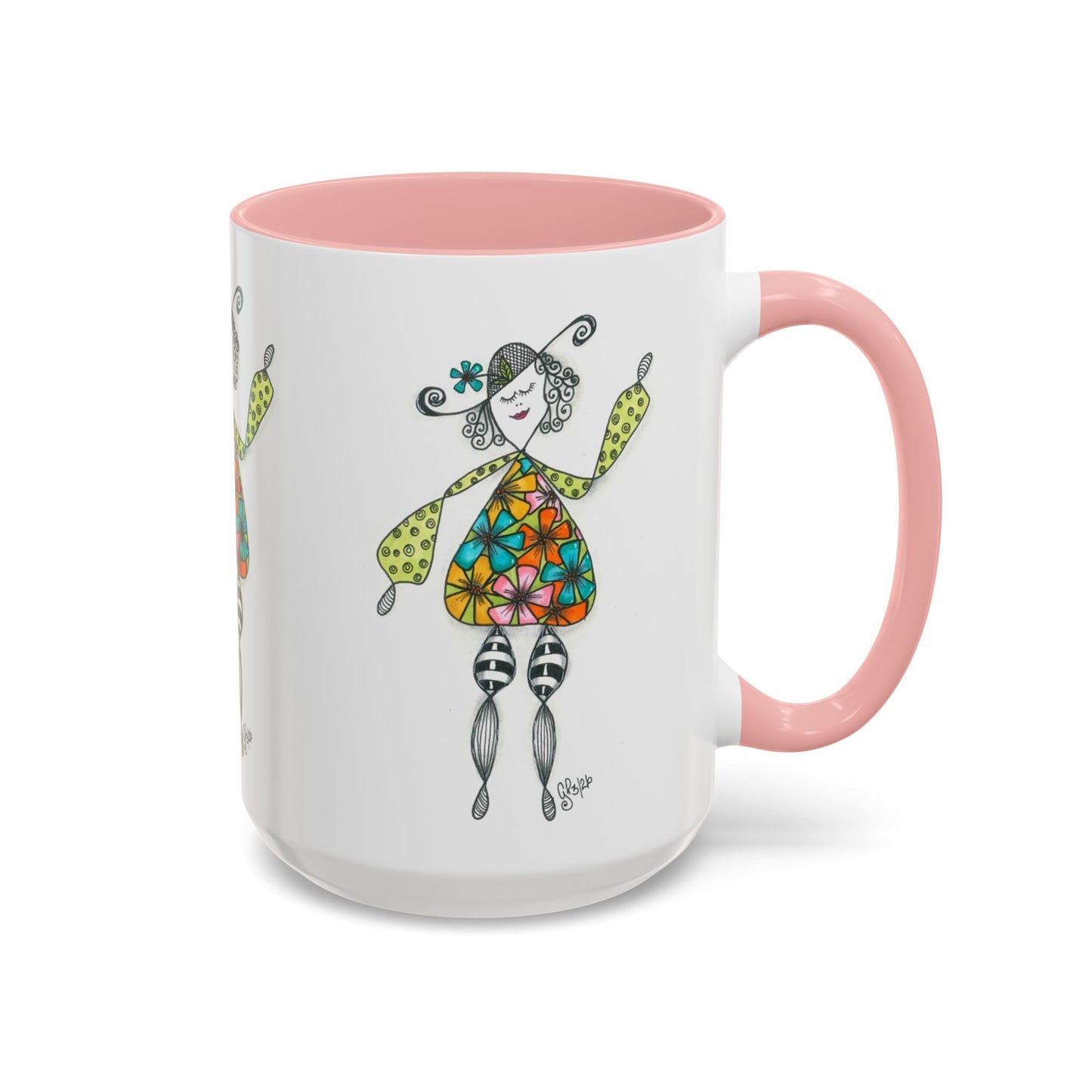 Carefree and Fancy Coffee Mug (11, 15oz)