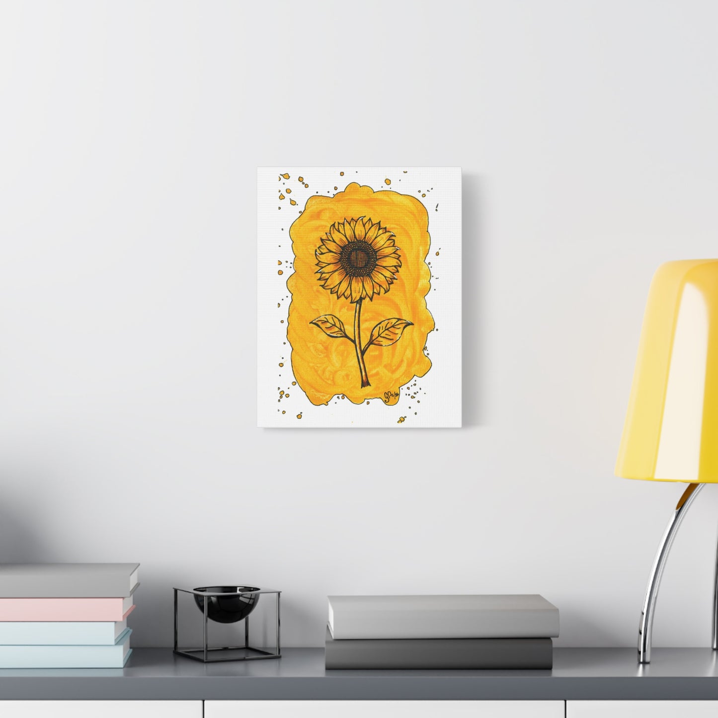 Sunflower Splash on Canvas