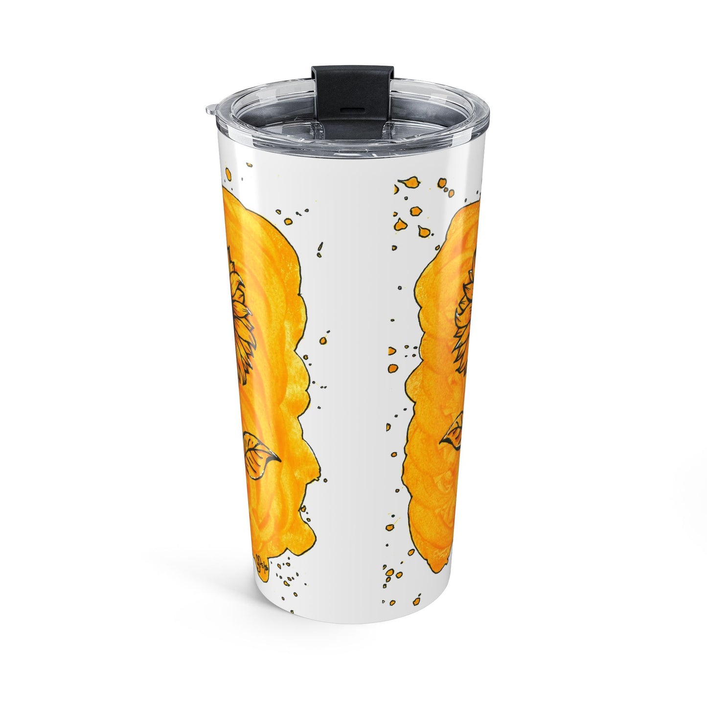 Sunflower Splatter Tumbler 20oz
