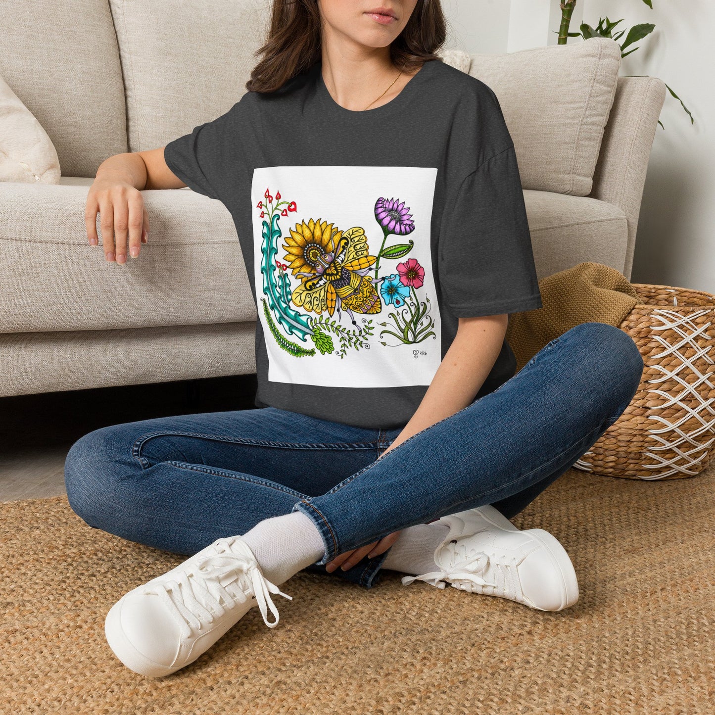 Boho Bumblebee Softstyle T-Shirt