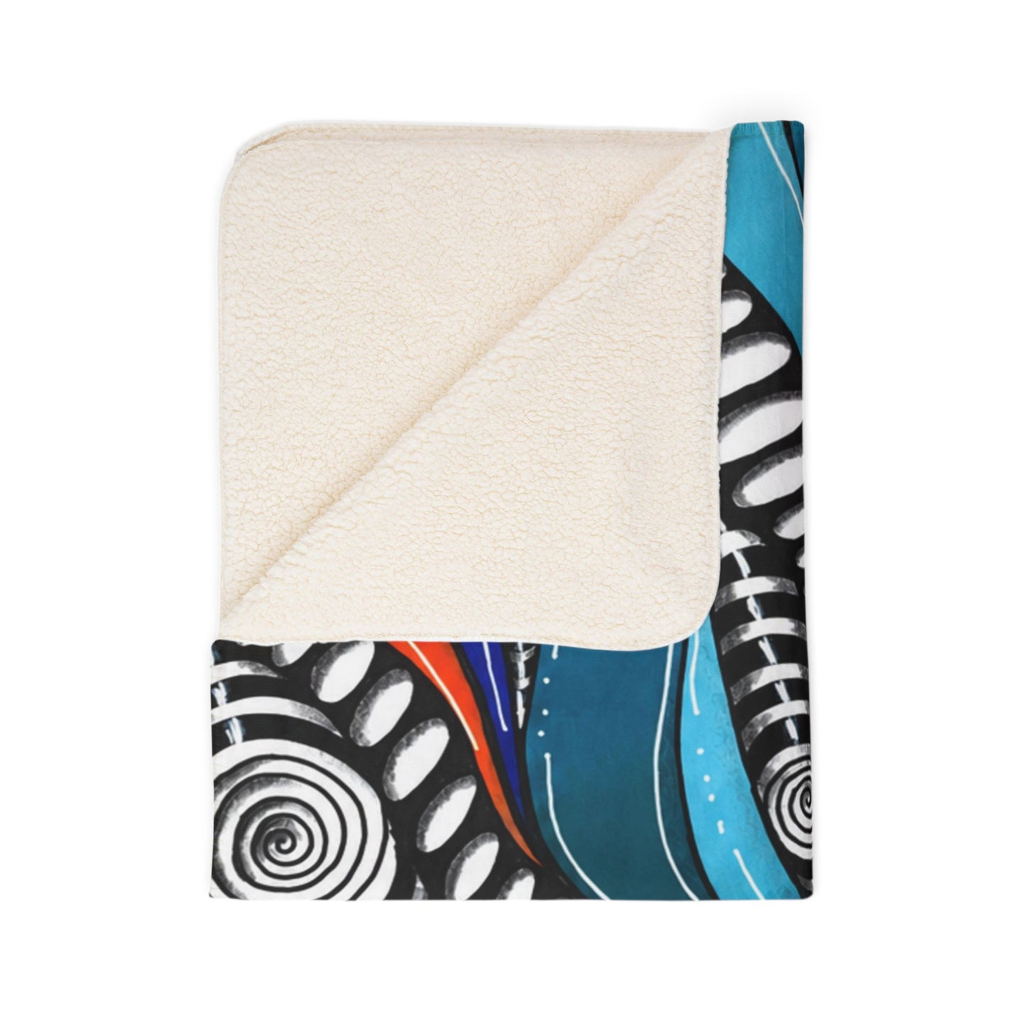 Wild Burst Fleece Sherpa Fleece Blanket