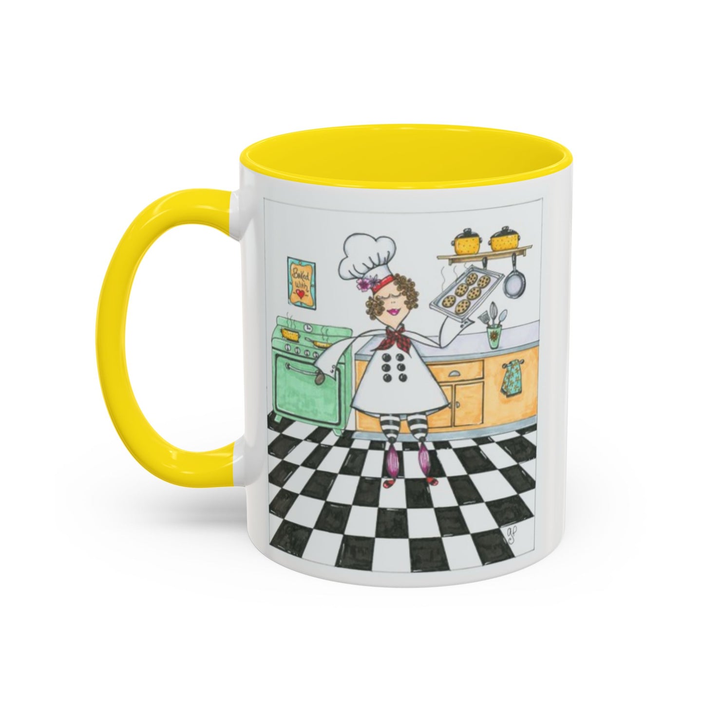 She Bakes! Accent Coffee Mug (11, 15oz)