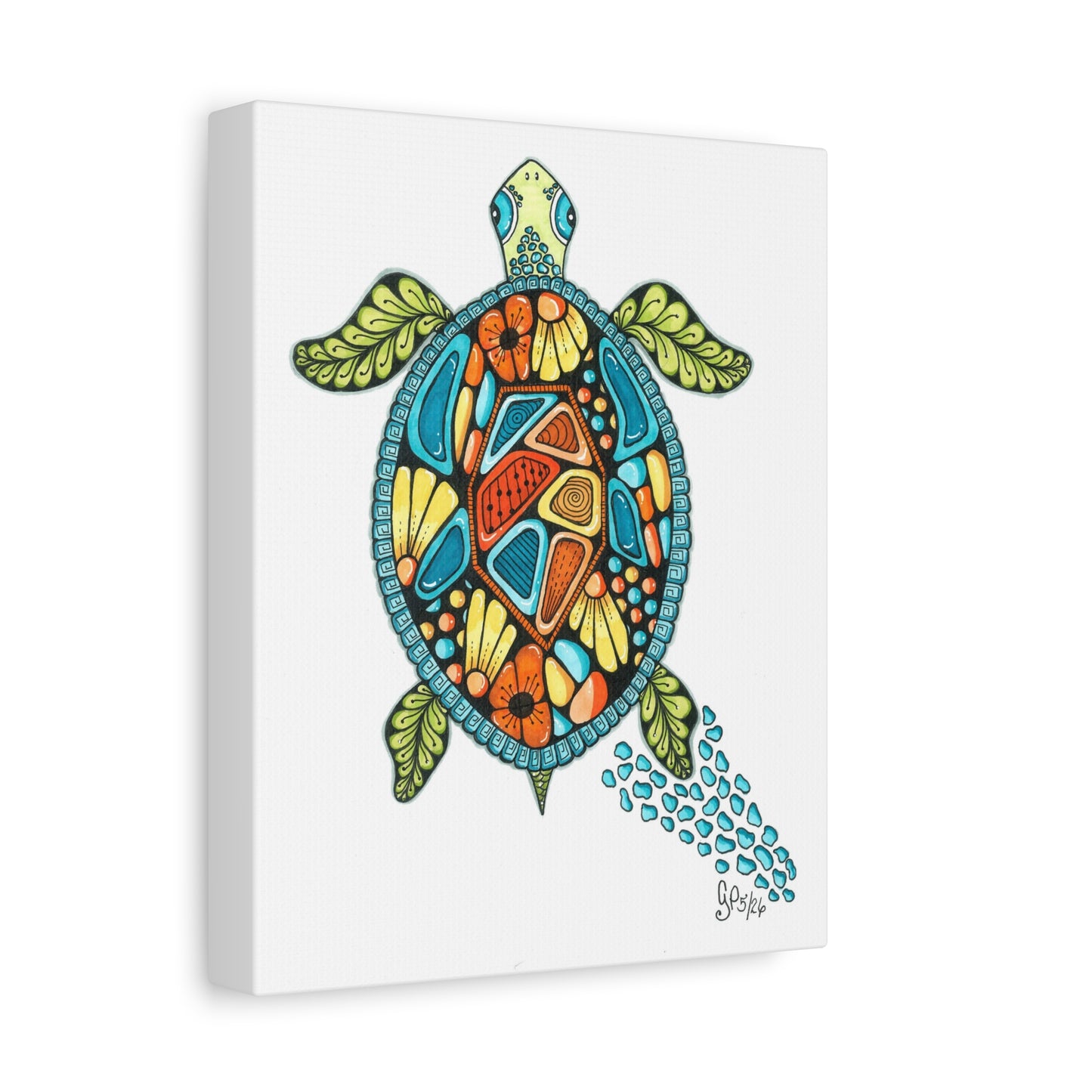 Sea Turtle Matte Canvas