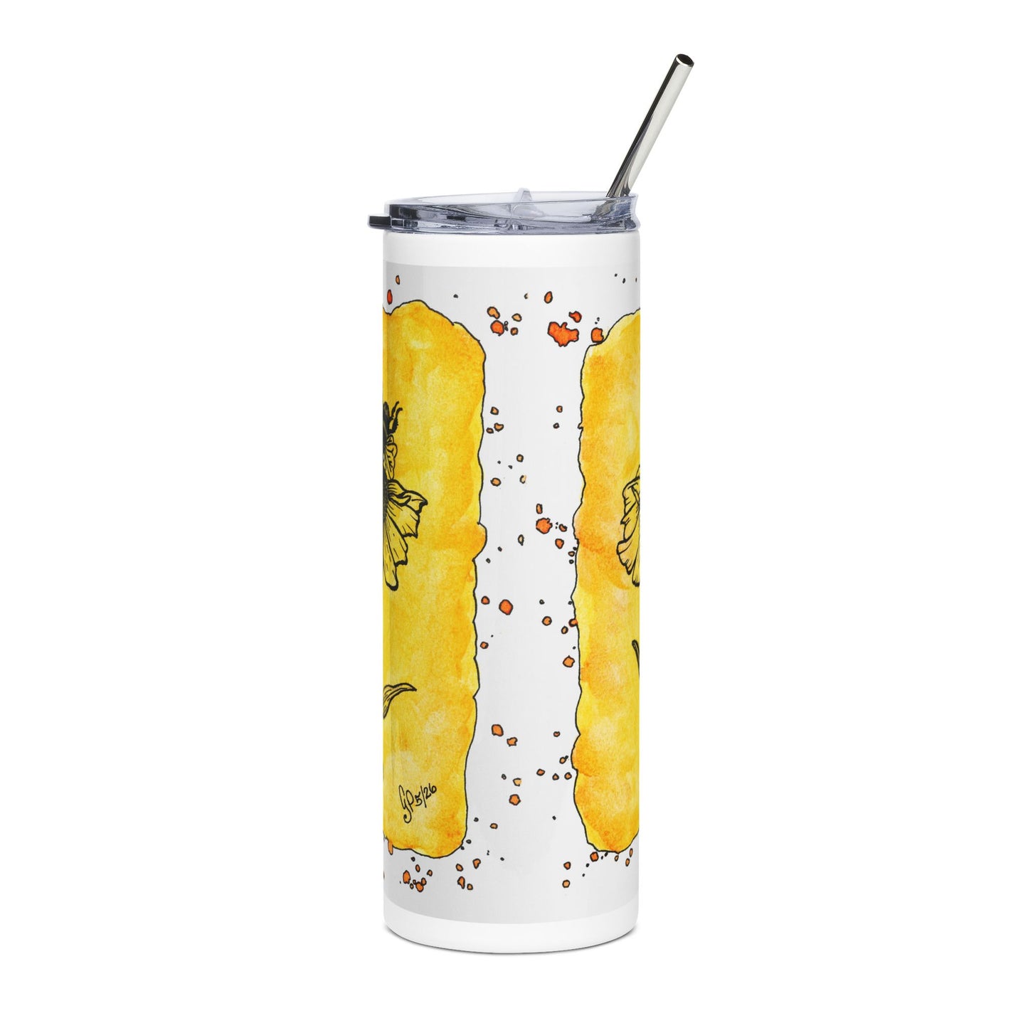 Happy Bee Stainless Steel Tumbler, 20oz