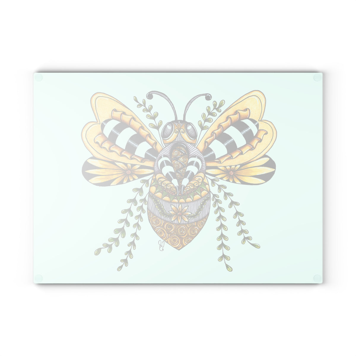 Queen Bee Glass Cutting Board