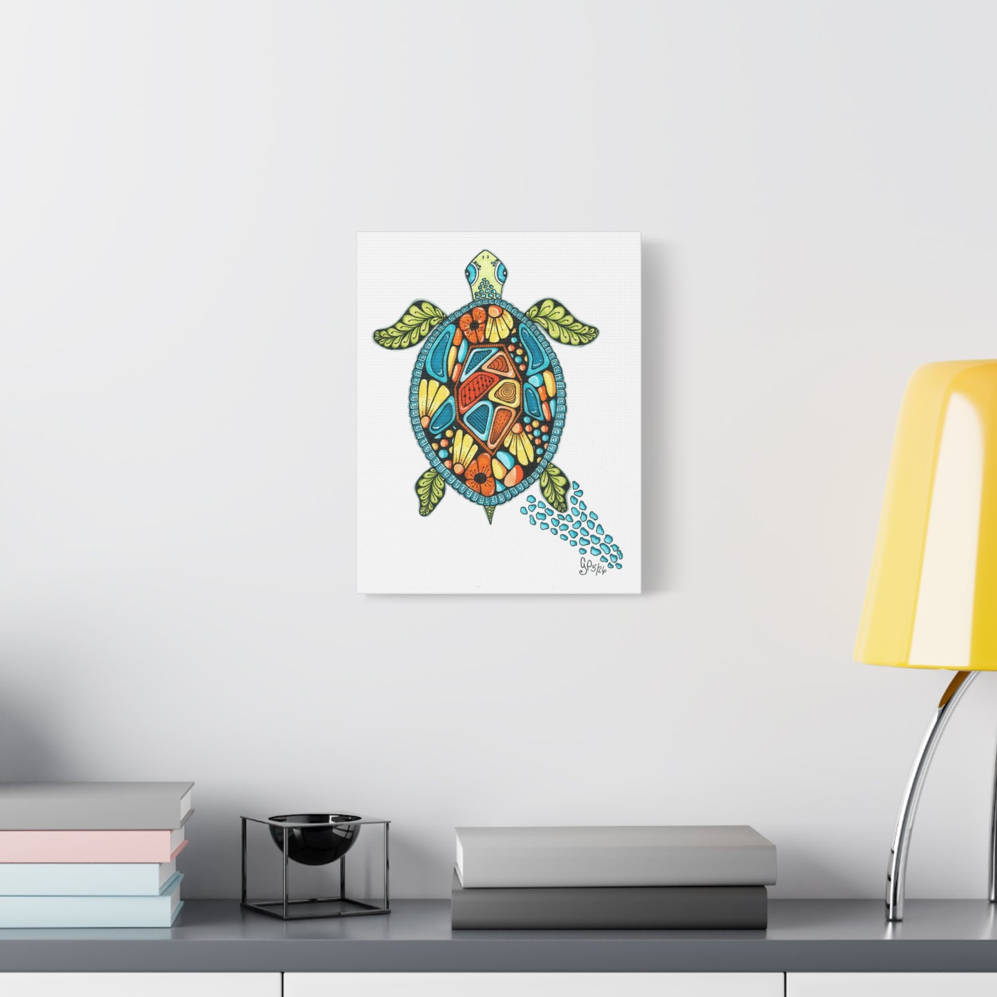 Sea Turtle Matte Canvas