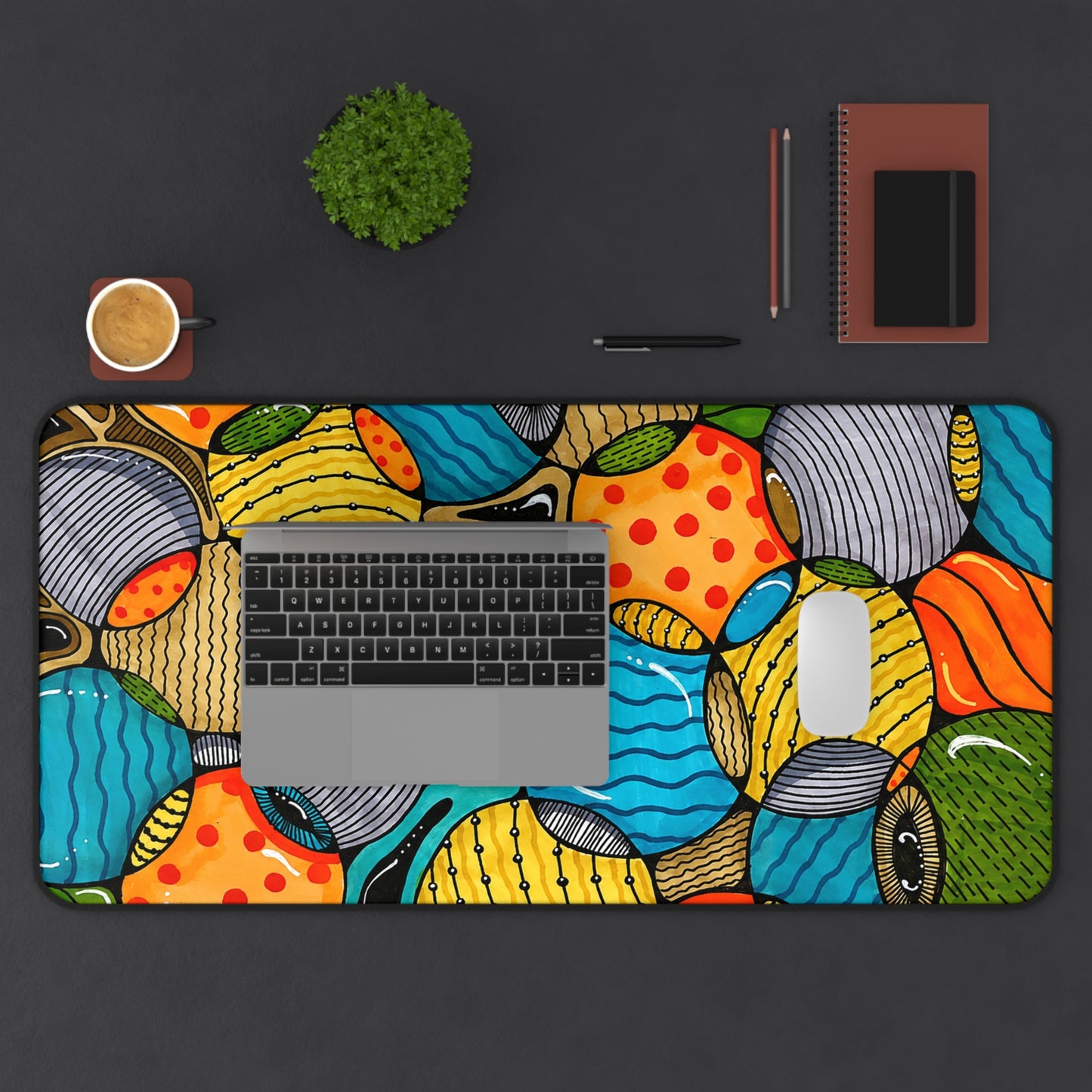 Funky Bubbles Desk Mat