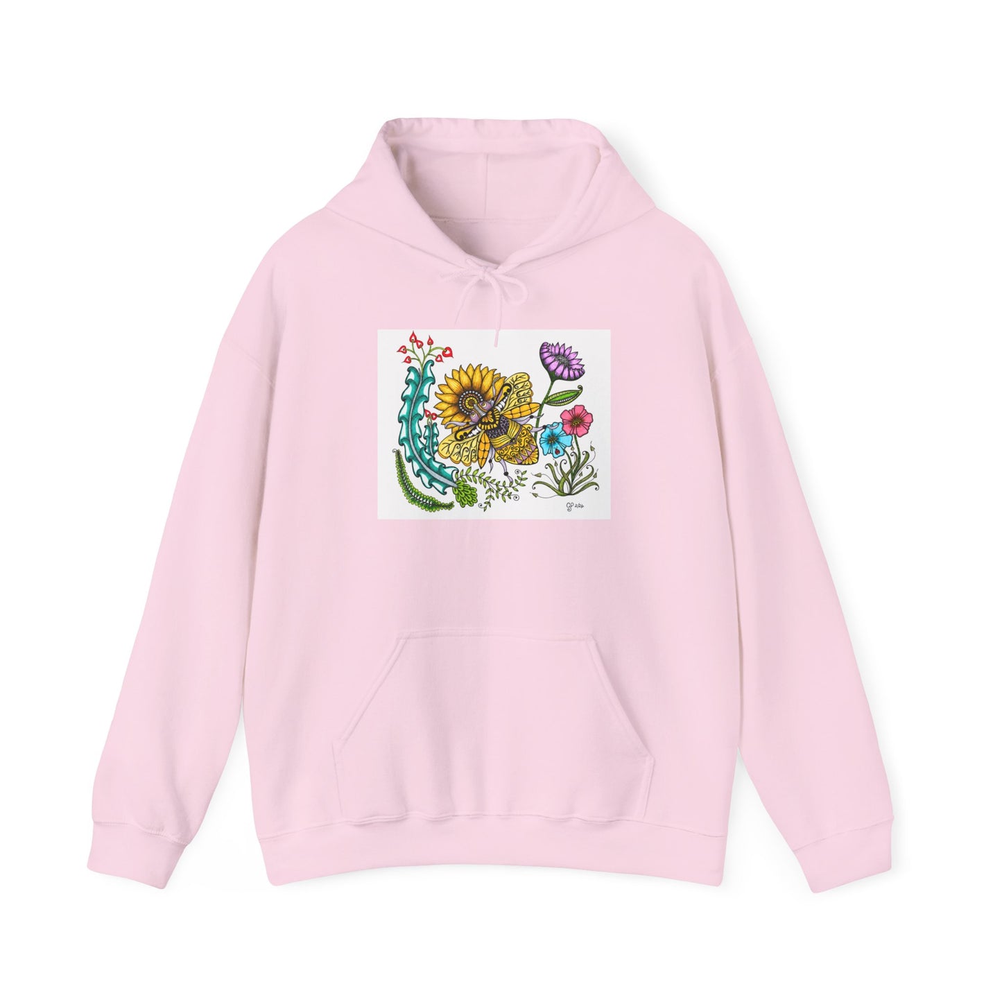Boho Bumblebee Heavy Blend™ Hooded Sweatshirt