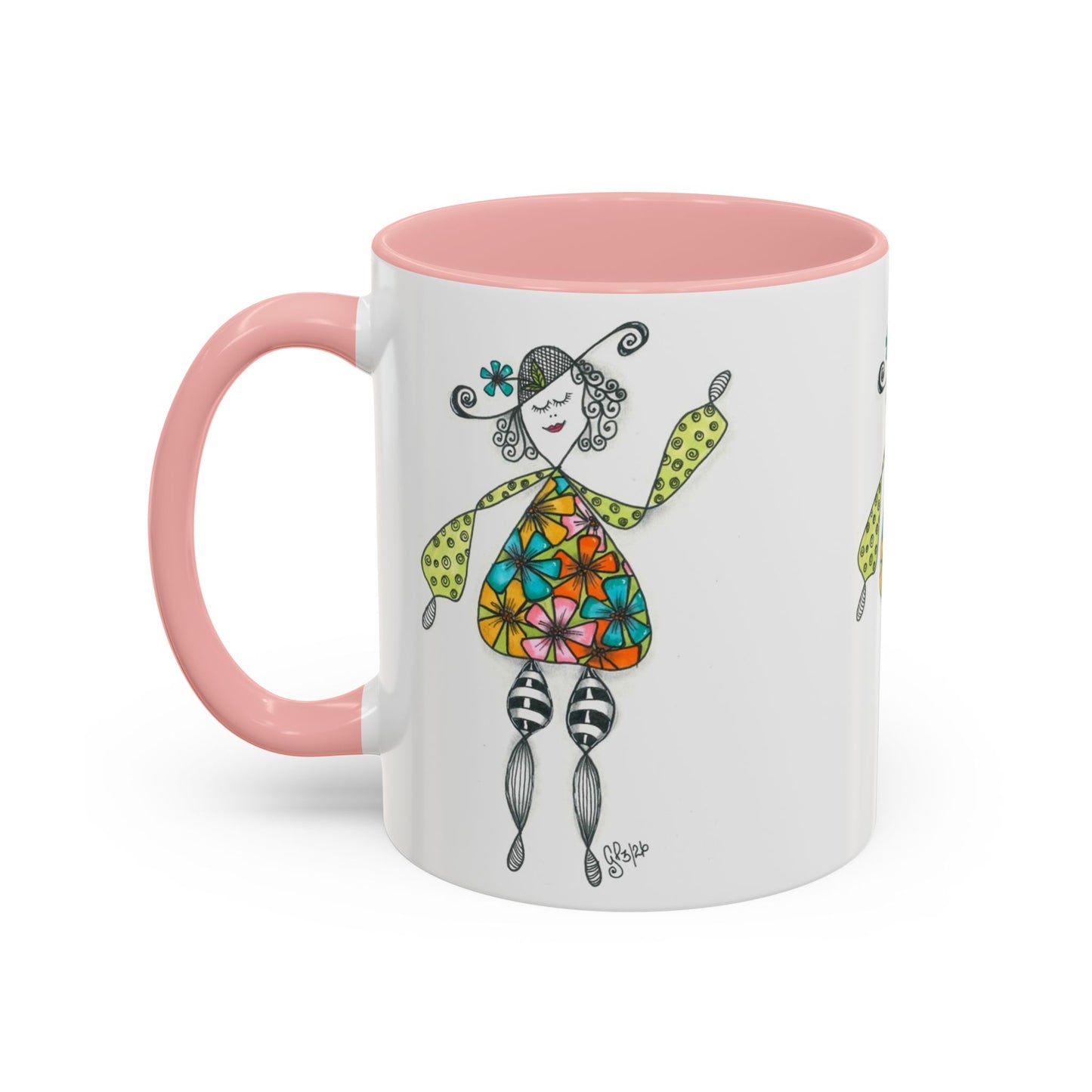 Carefree and Fancy Coffee Mug (11, 15oz)