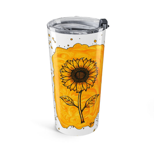 Sunflower Splatter Tumbler 20oz