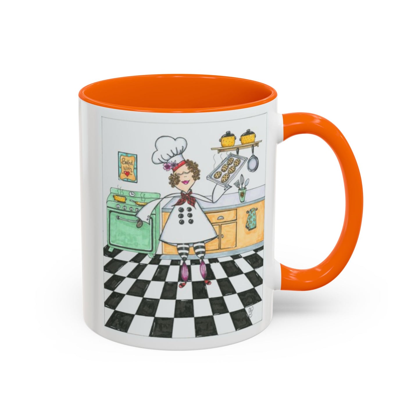 She Bakes! Accent Coffee Mug (11, 15oz)
