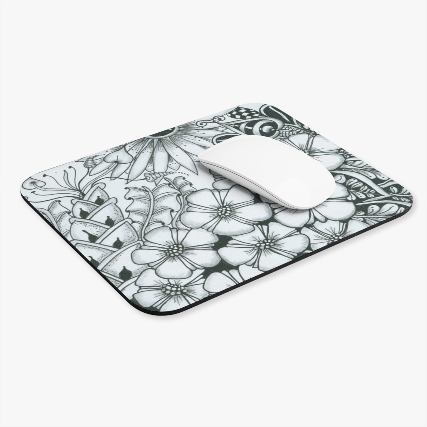 Crazy Flowers Mouse Pad (Rectangle)