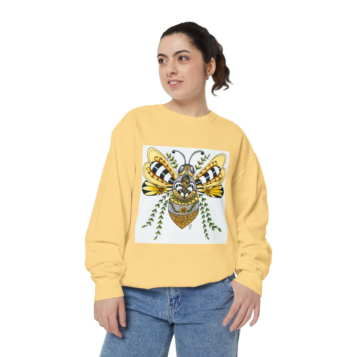 Queen Bee Garment-Dyed Sweatshirt