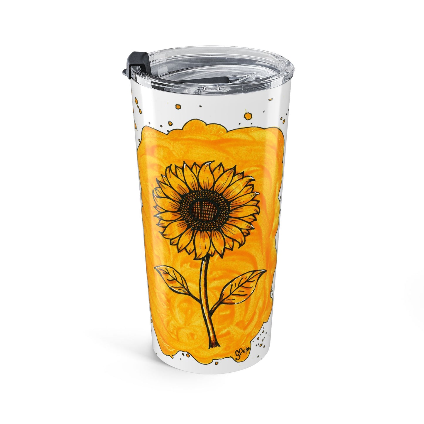 Sunflower Splatter Tumbler 20oz