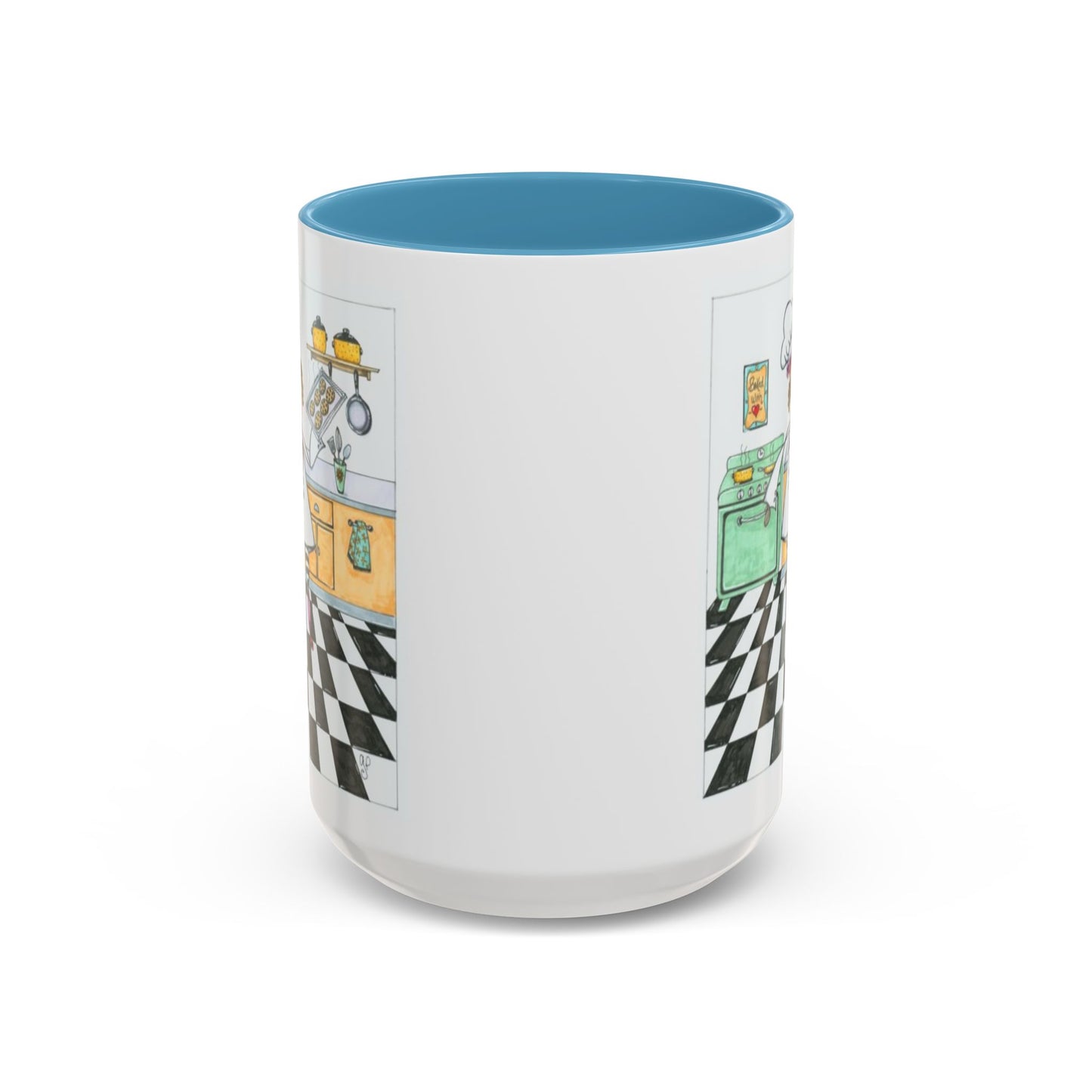 She Bakes! Accent Coffee Mug (11, 15oz)