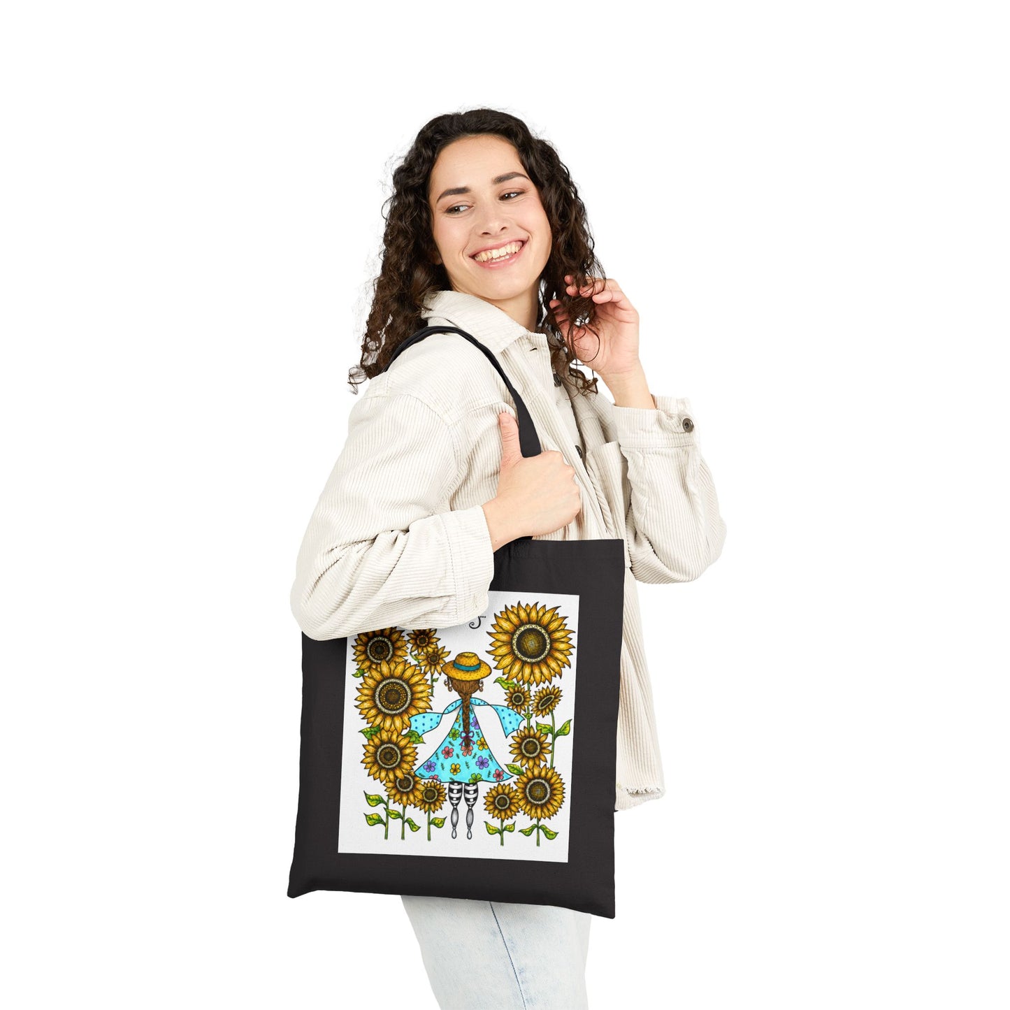 Bloom Boldly Cotton Canvas Tote Bag
