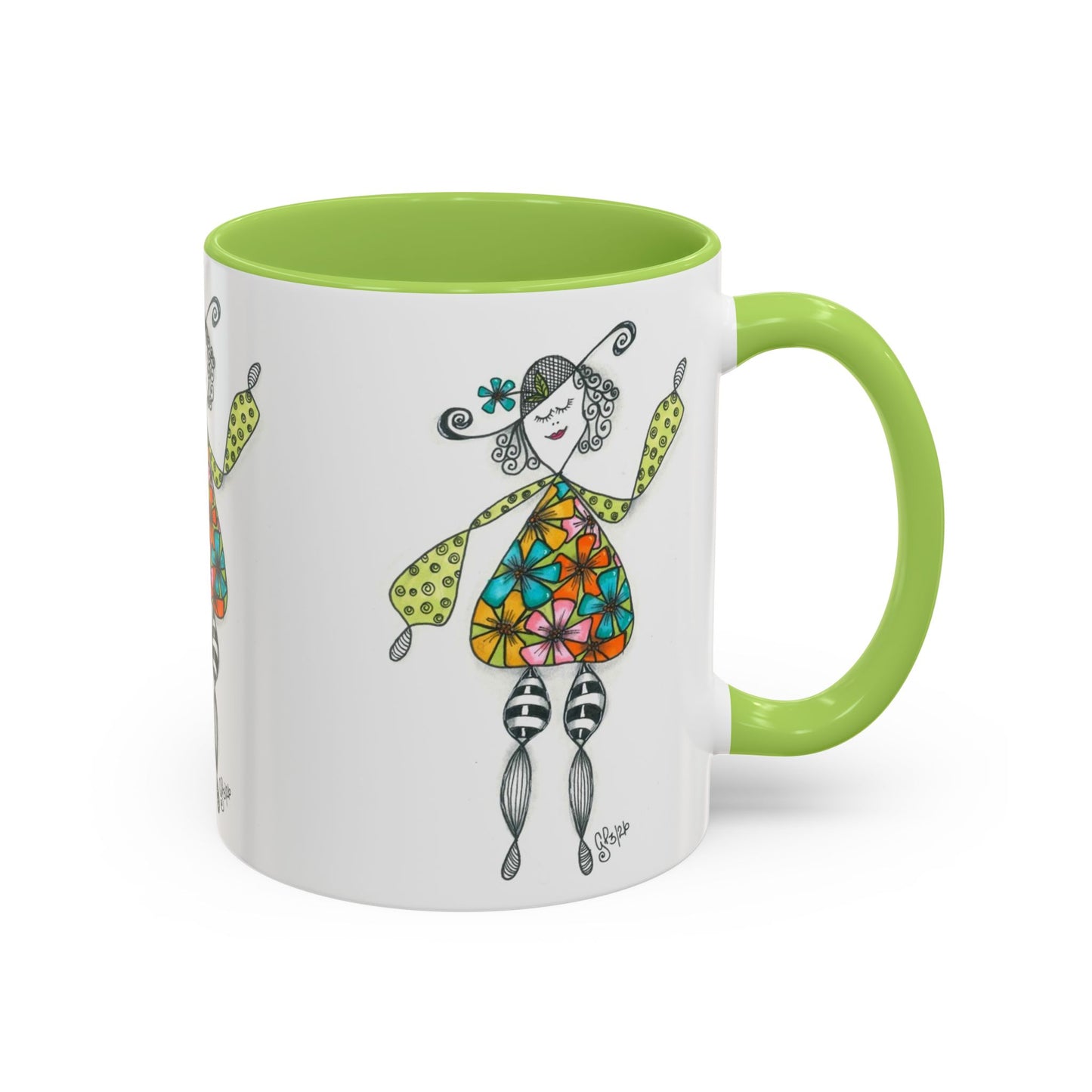 Carefree and Fancy Coffee Mug (11, 15oz)