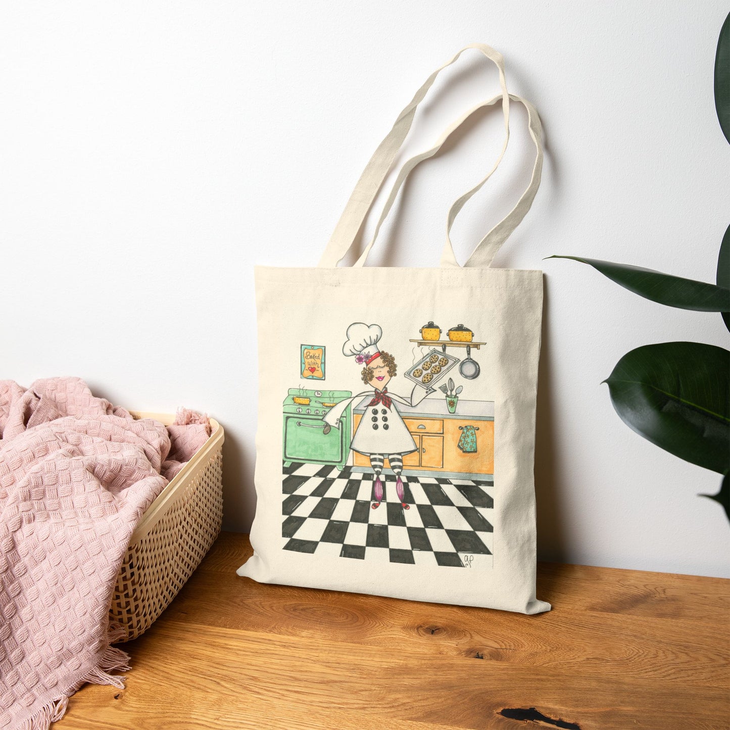The Cookie Baker Cotton Canvas Tote Bag