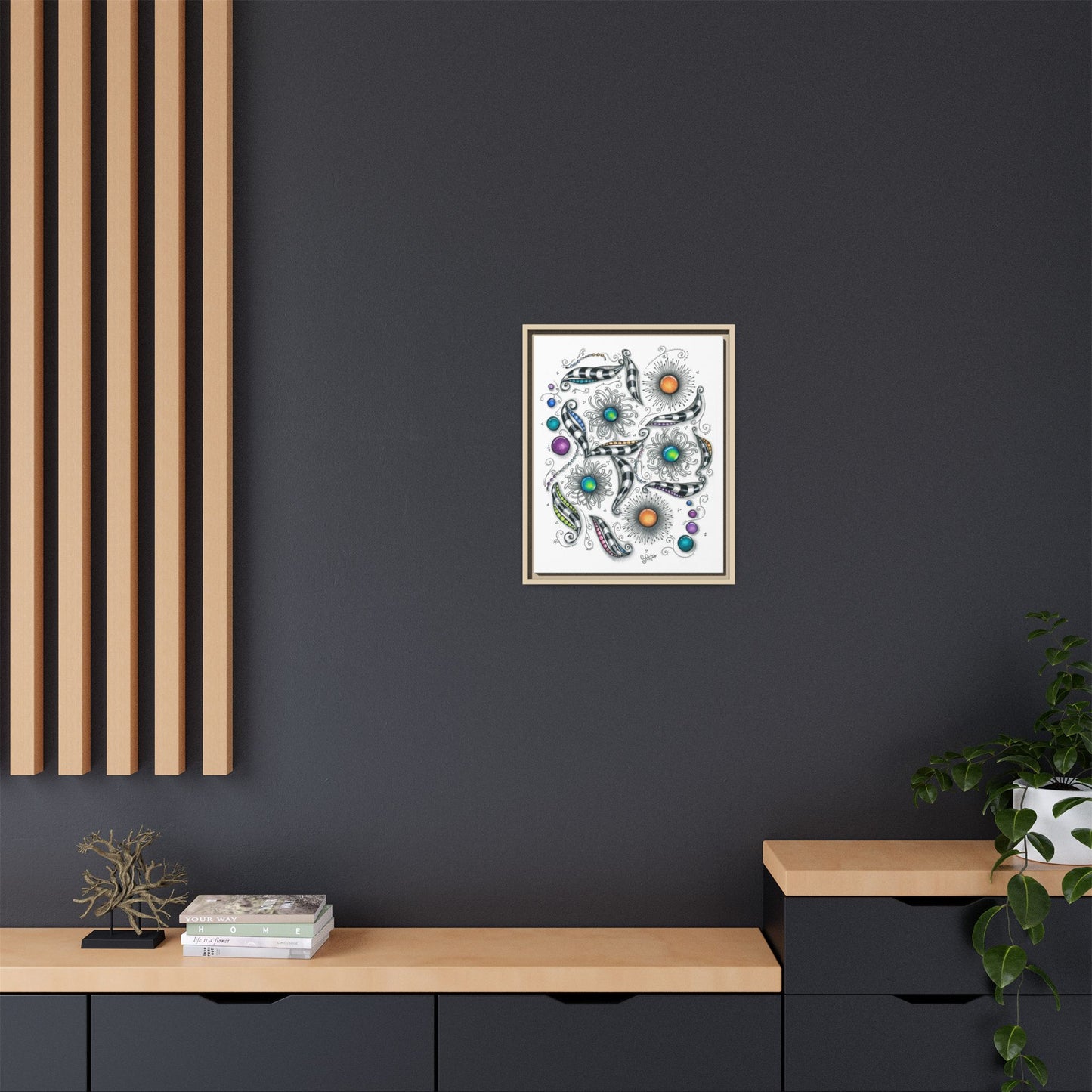 A Touch of Whimsy Matte Canvas, Framed (Multi-color)