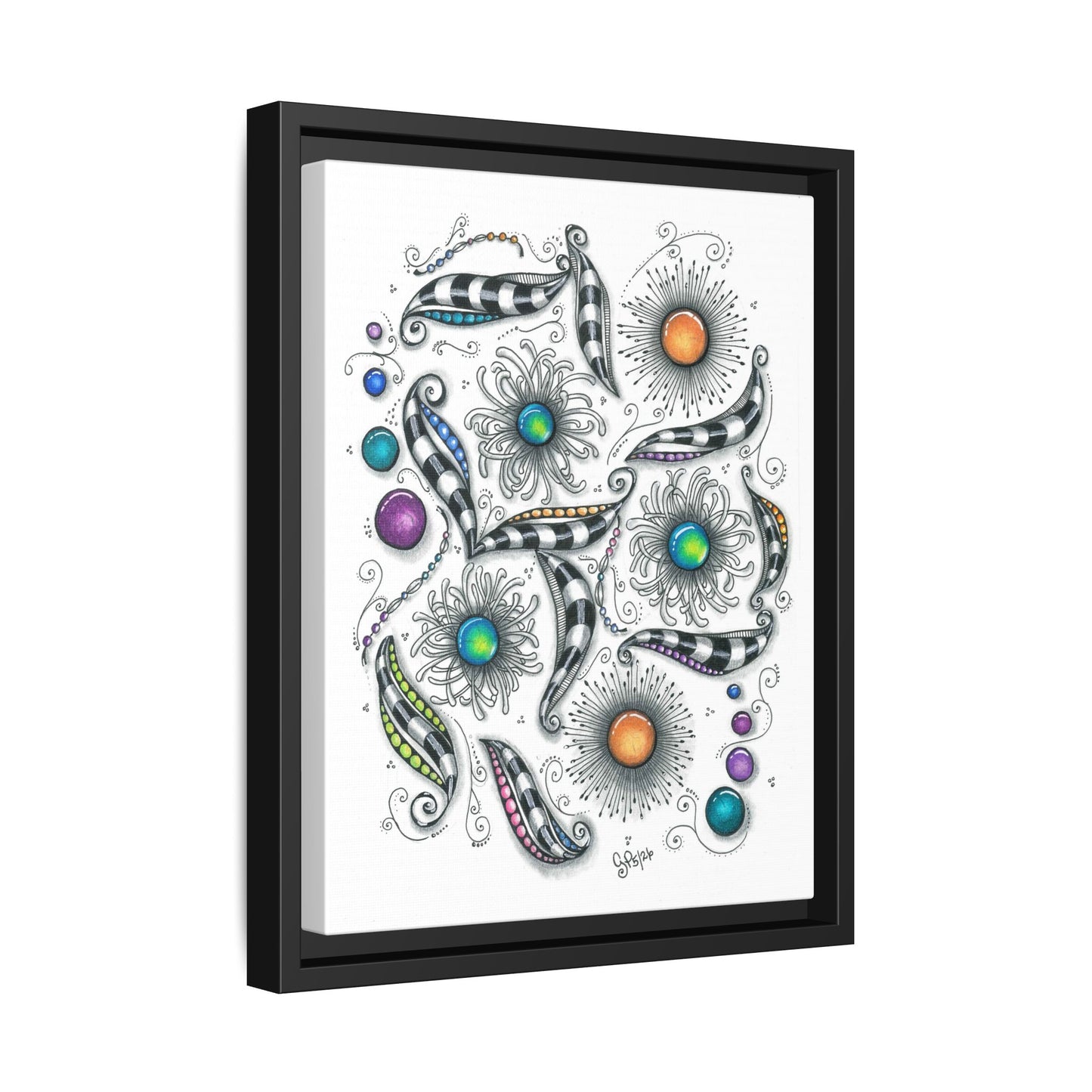 A Touch of Whimsy Matte Canvas, Framed (Multi-color)