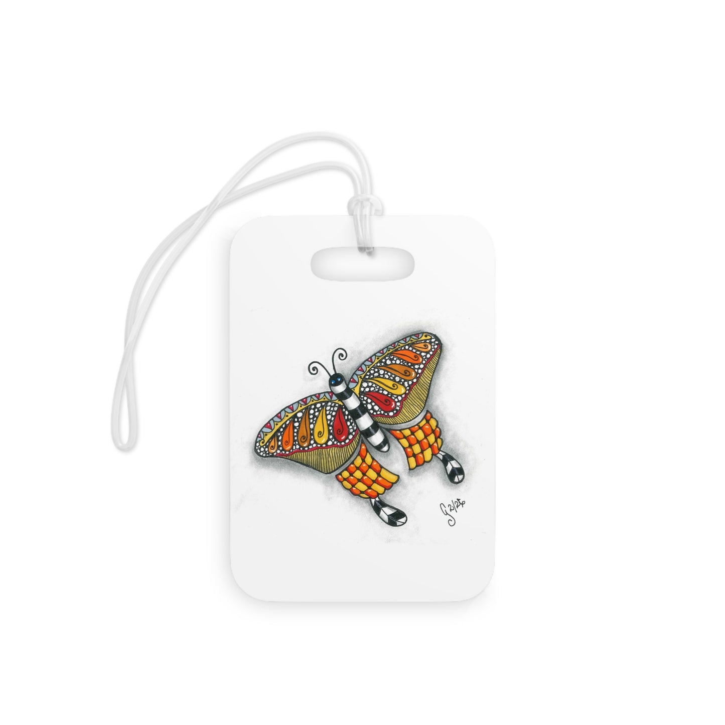 Butterfly Luggage Tag