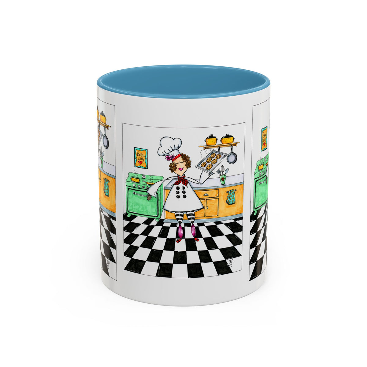 She Bakes! Accent Coffee Mug (11, 15oz)