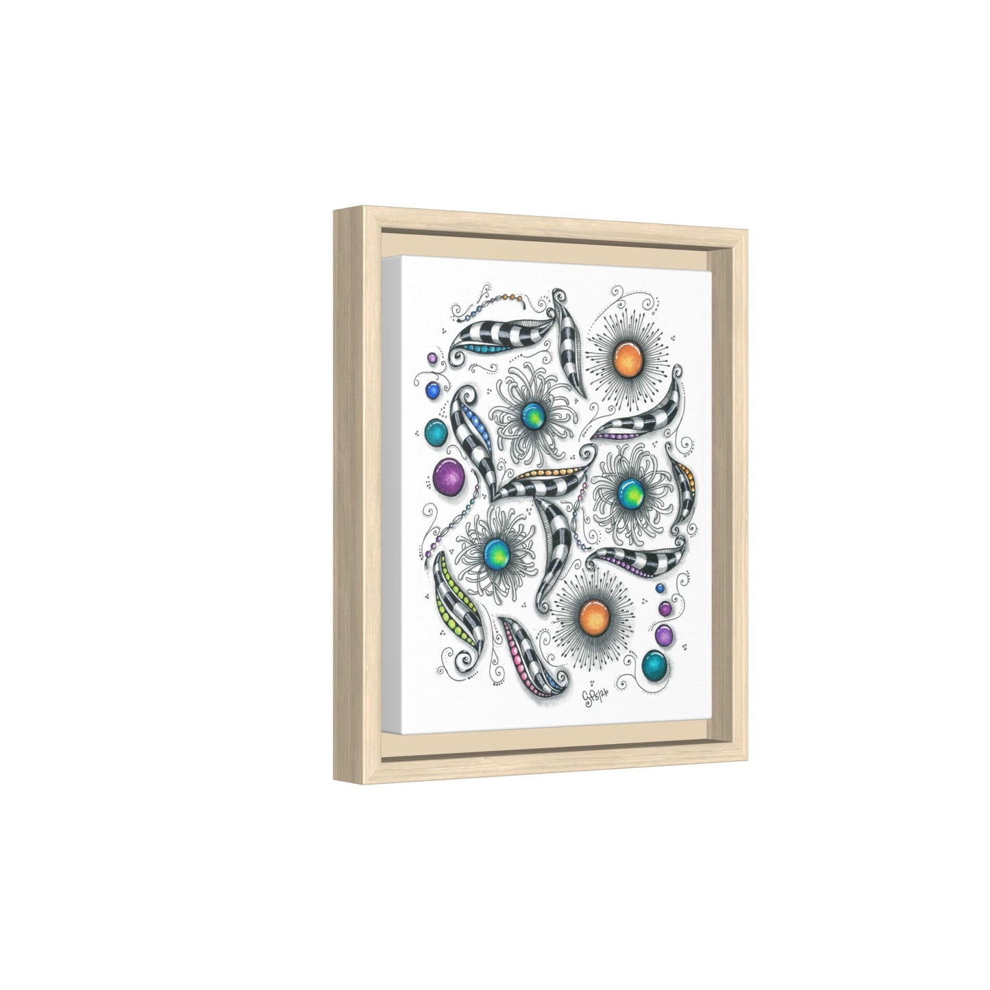A Touch of Whimsy Matte Canvas, Framed (Multi-color)