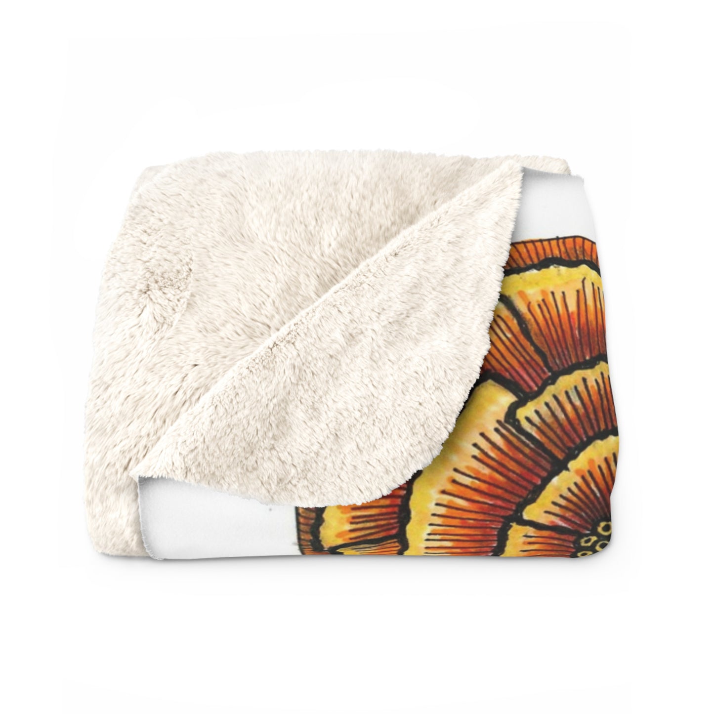 Wild Flowers Sherpa Fleece Blanket