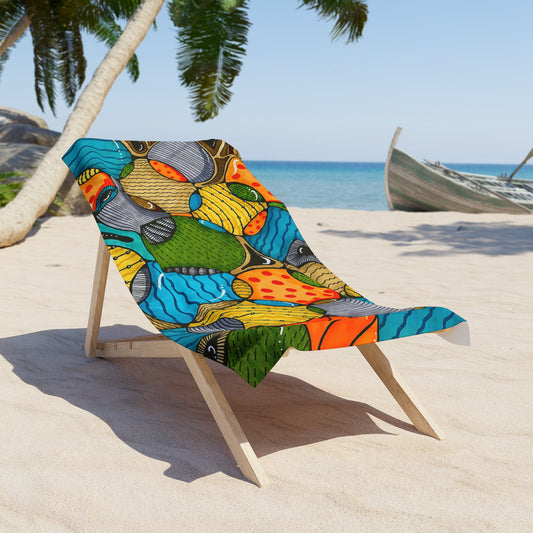 Funky Bubbles Beach Towel