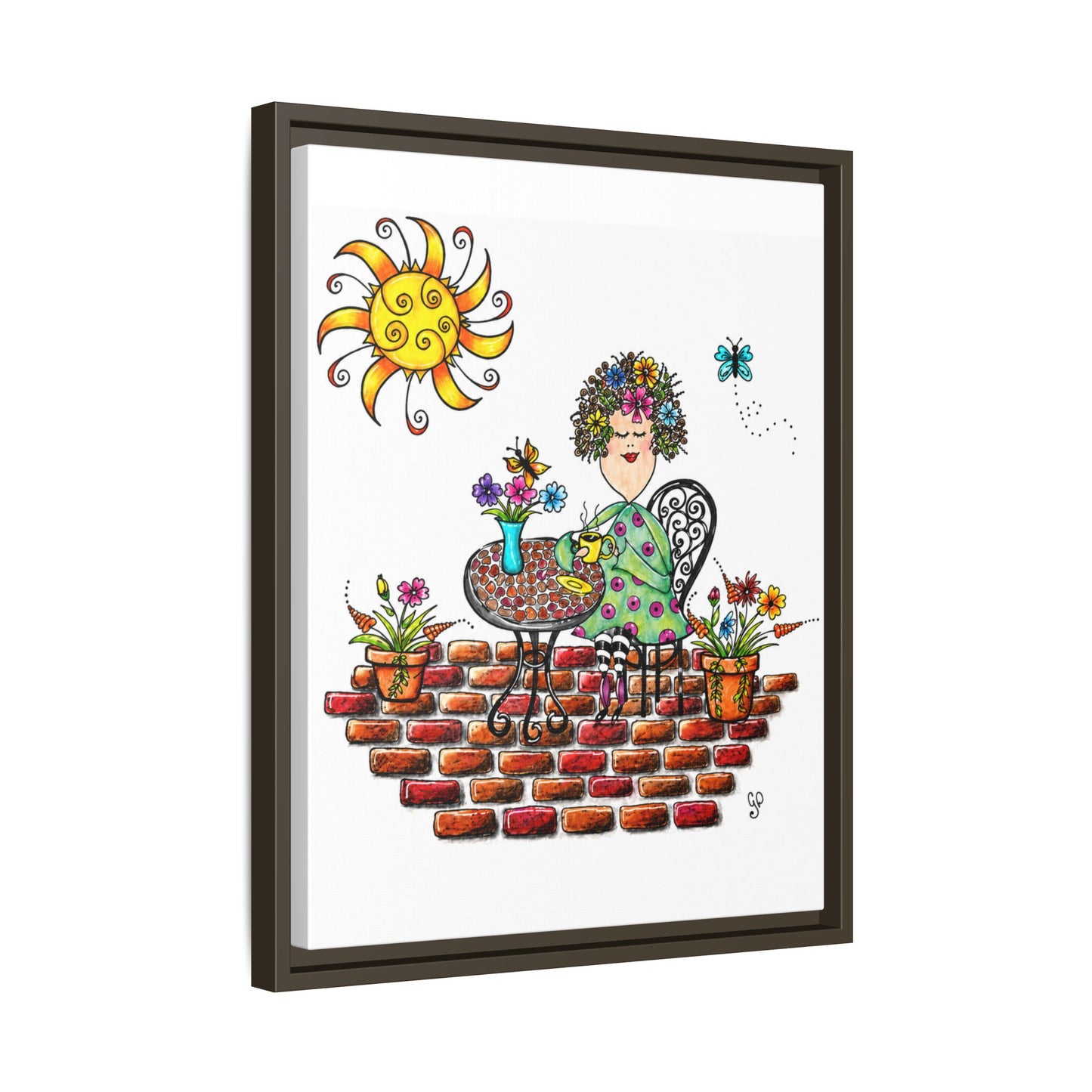 A Little Me Time Matte Canvas, Framed