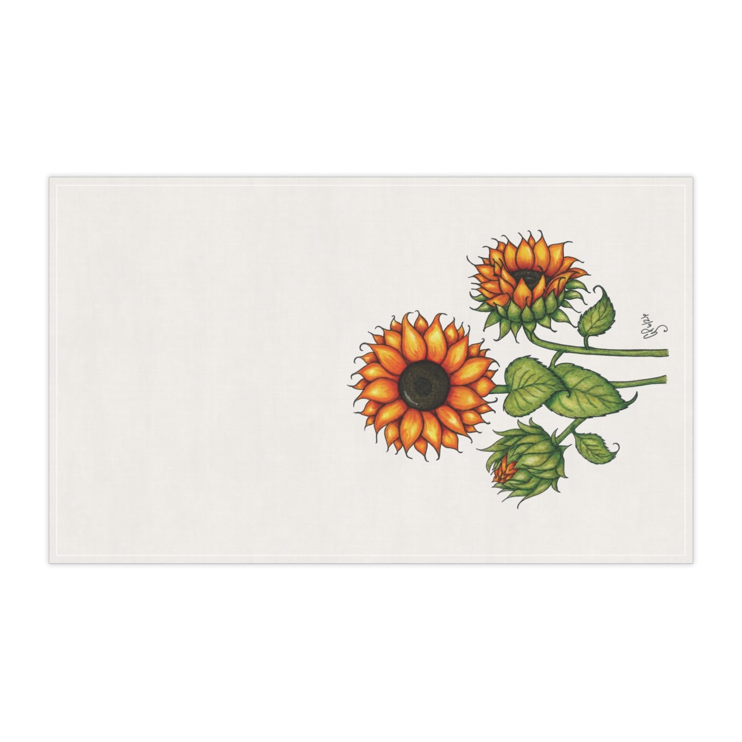 Something About Sunflowers Tea Towels (cotton, poly)