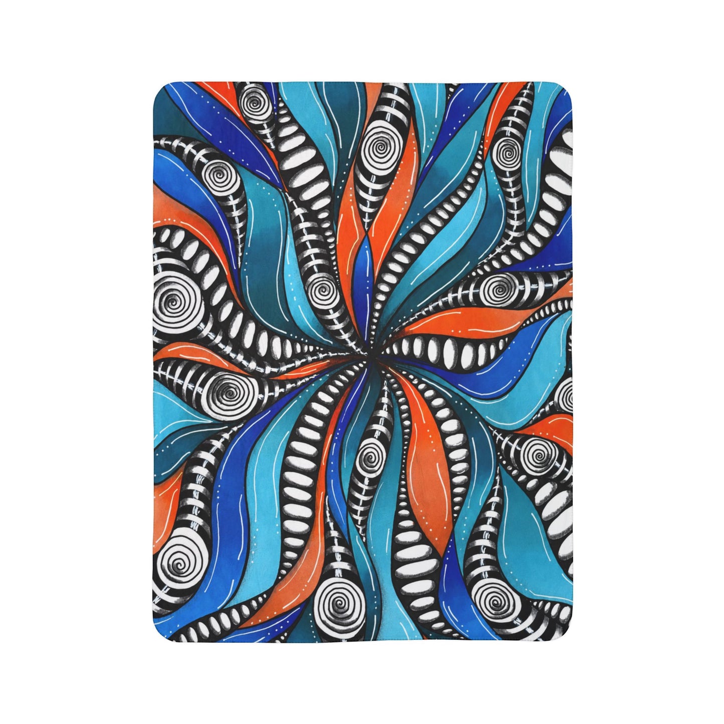 Wild Burst Fleece Sherpa Fleece Blanket