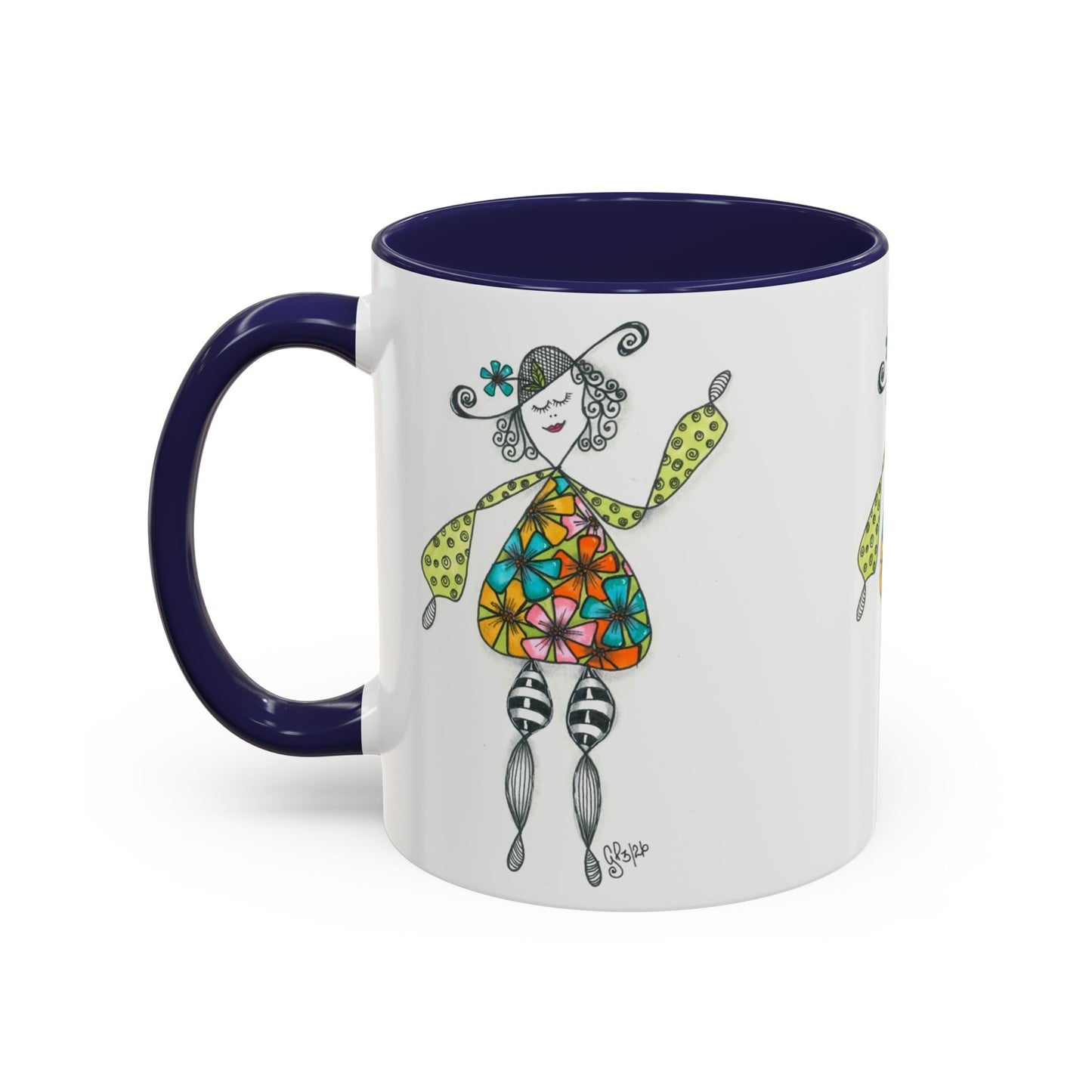 Carefree and Fancy Coffee Mug (11, 15oz)