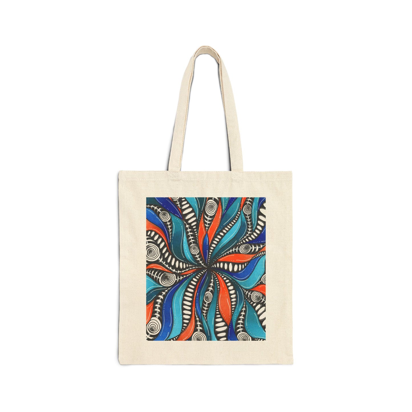 Wild Burst Cotton Canvas Tote Bag