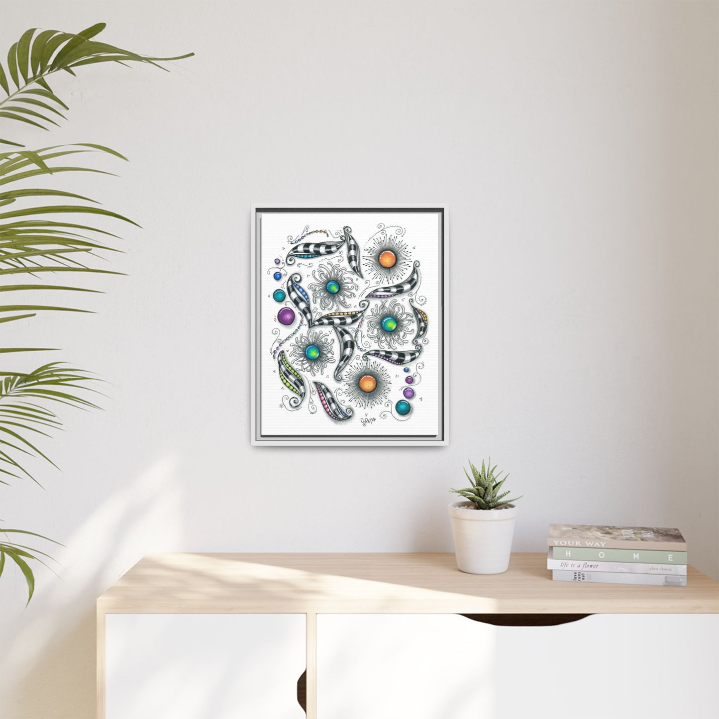 A Touch of Whimsy Matte Canvas, Framed (Multi-color)