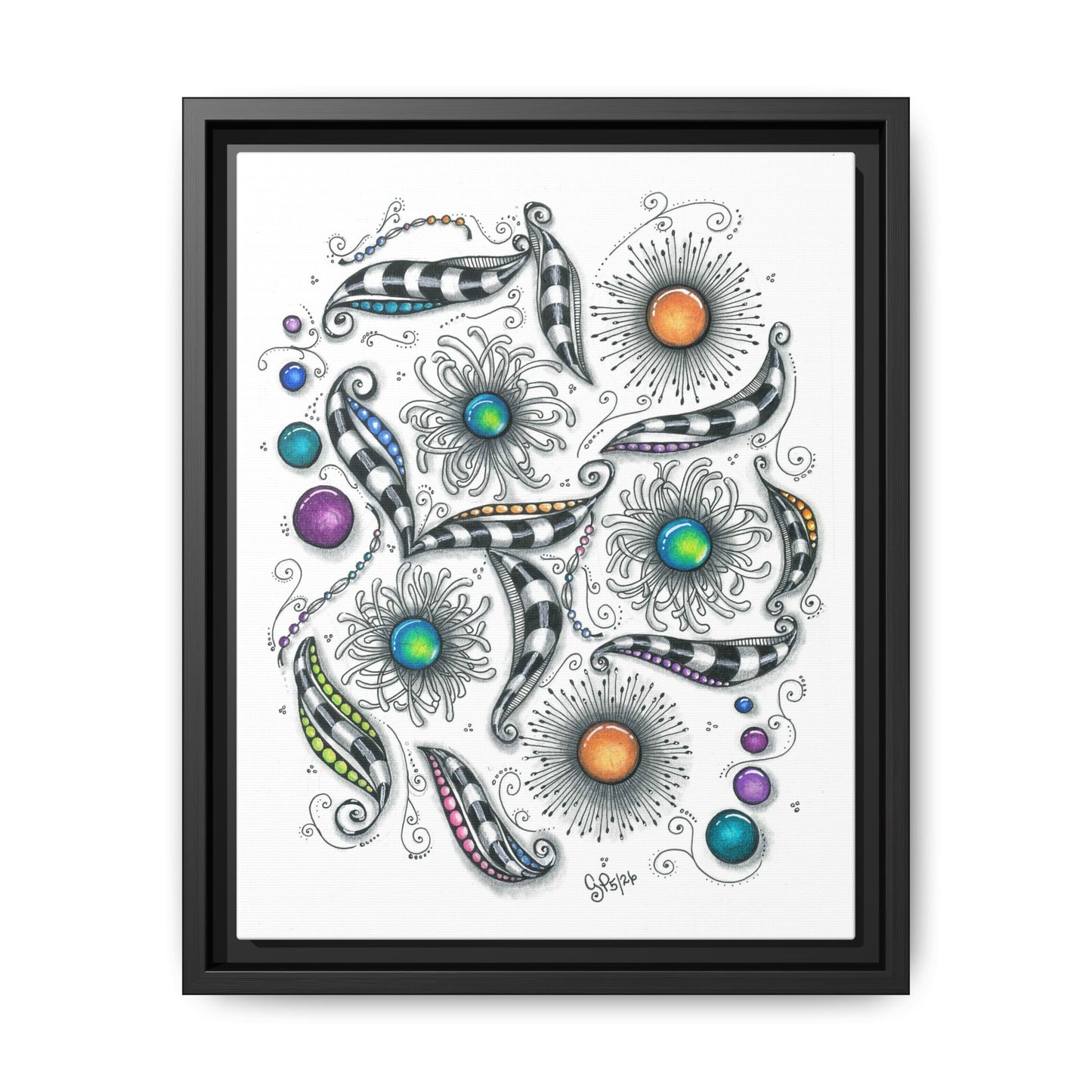 A Touch of Whimsy Matte Canvas, Framed (Multi-color)