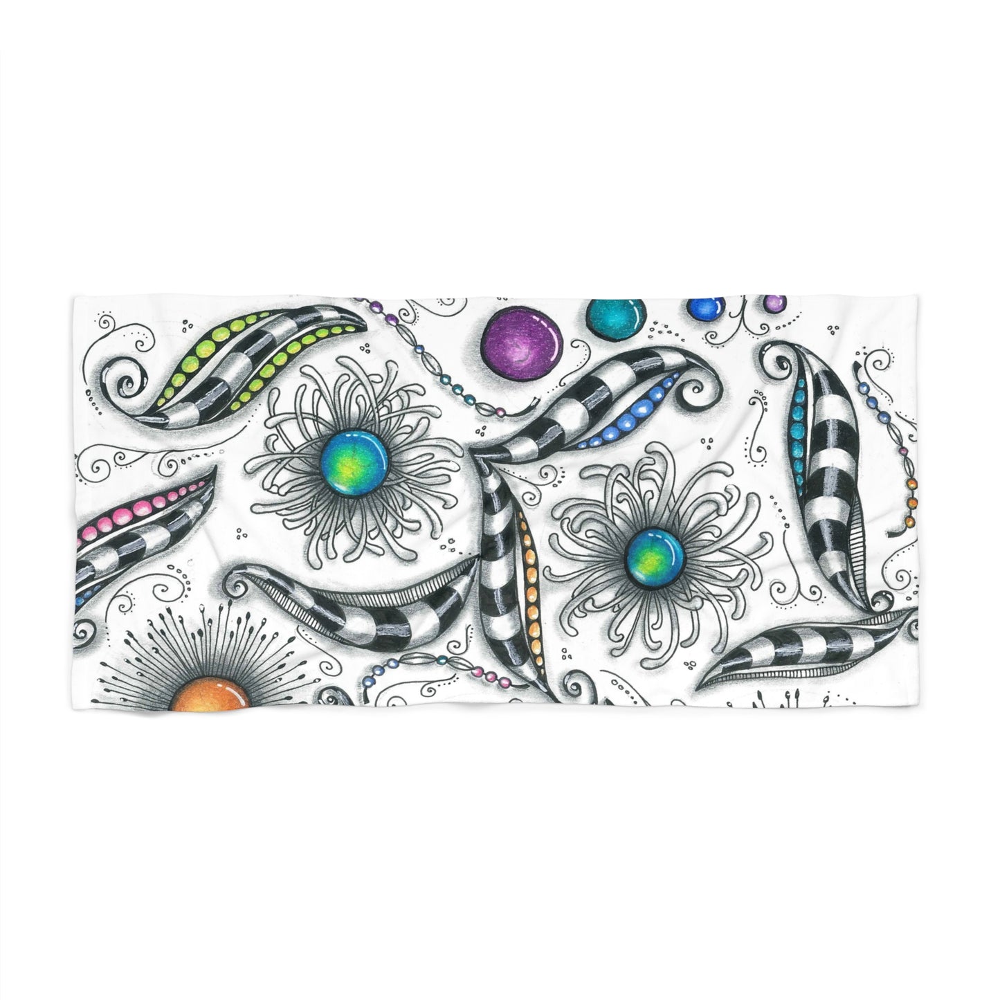 Zen Whimsy Beach Towel