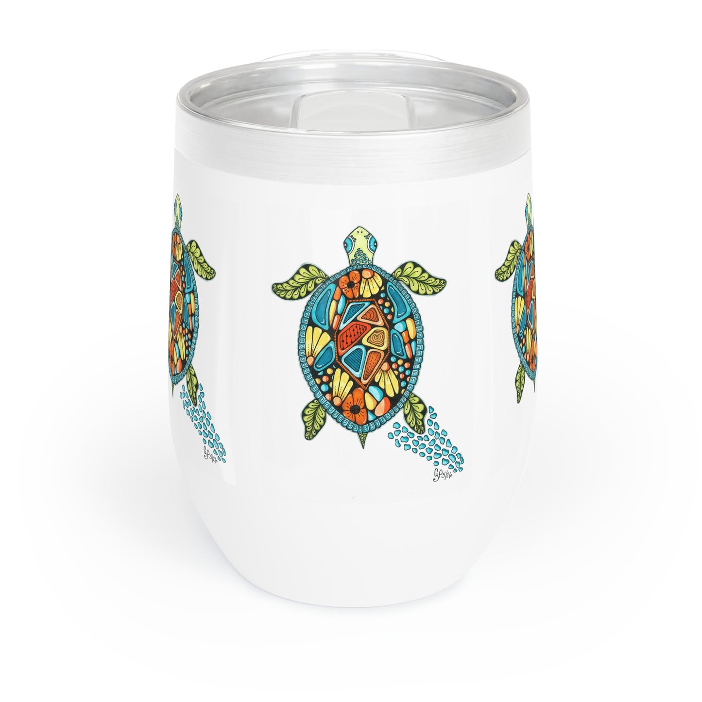 Sea Turtle Chill Wine Tumbler