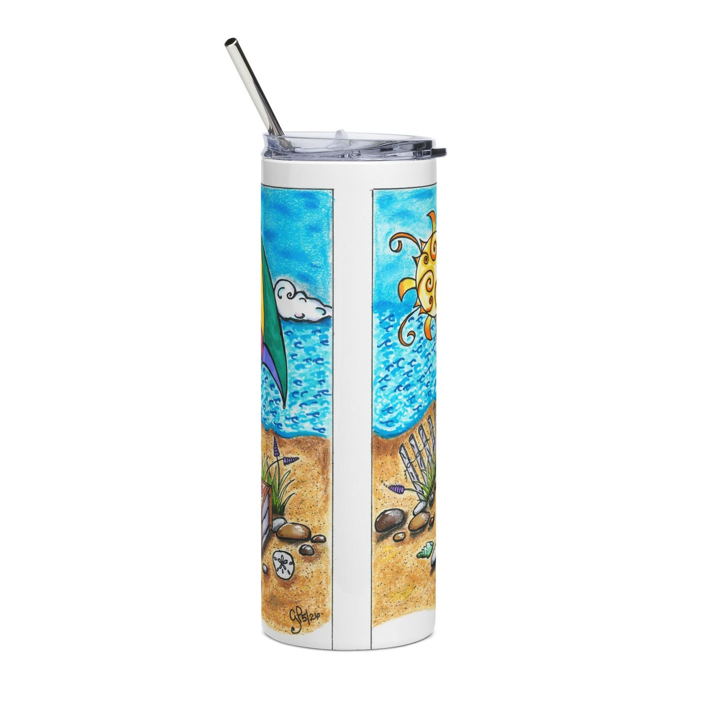 Happy Place Stainless Steel Tumbler, 20oz